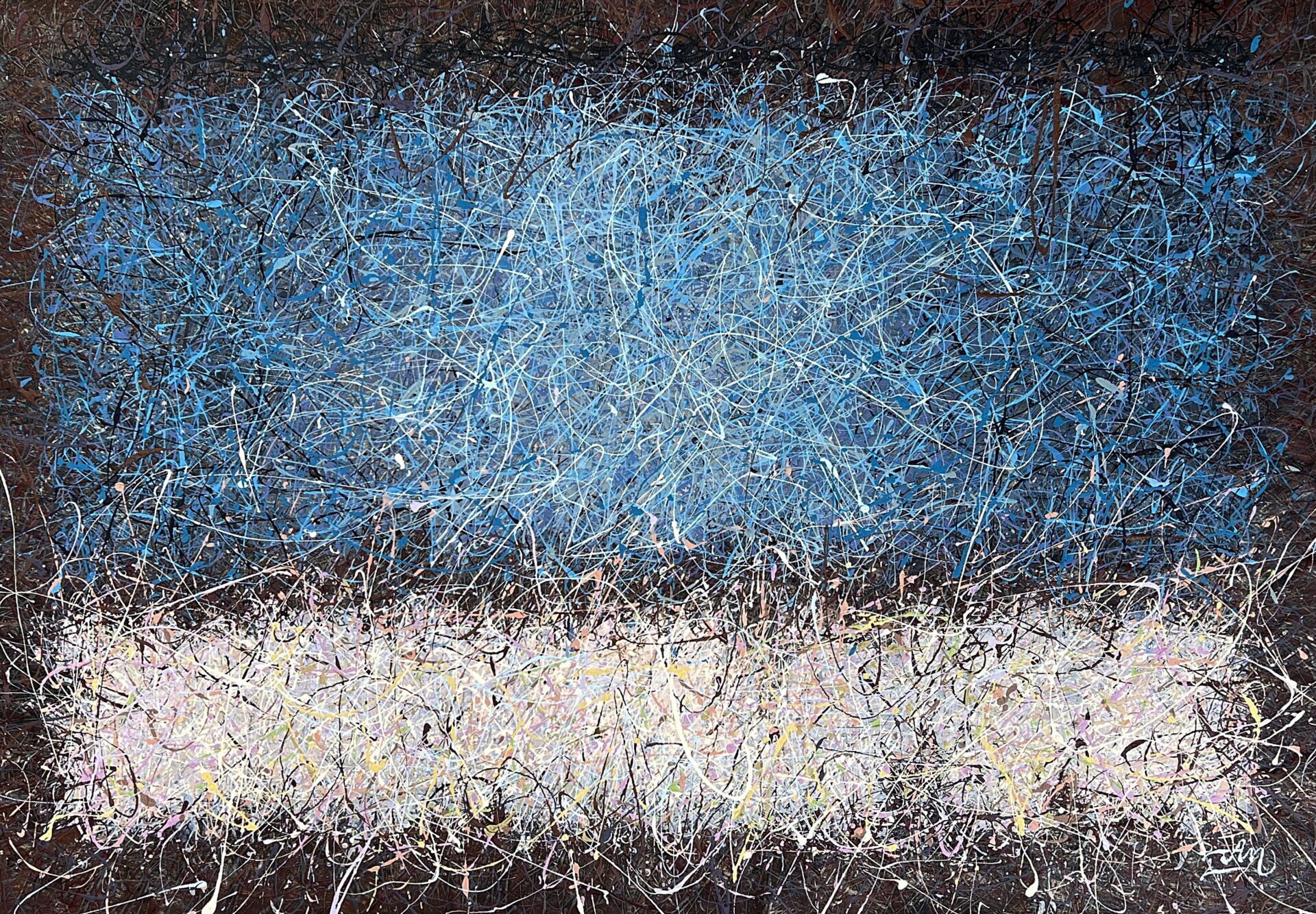 Blue heart of the planet 1 by Nadin Antoniuk | Buy Original Artwork Online