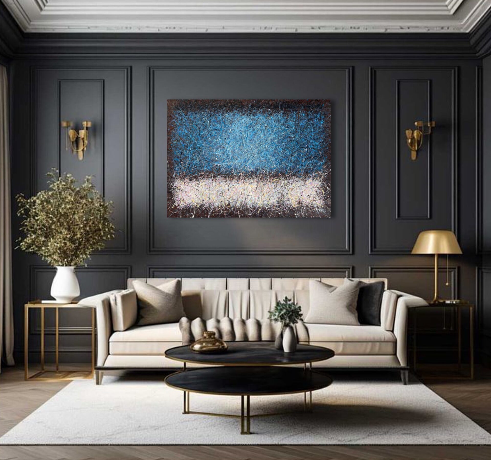 Blue heart of the planet 1 by Nadin Antoniuk | Buy Original Artwork Online