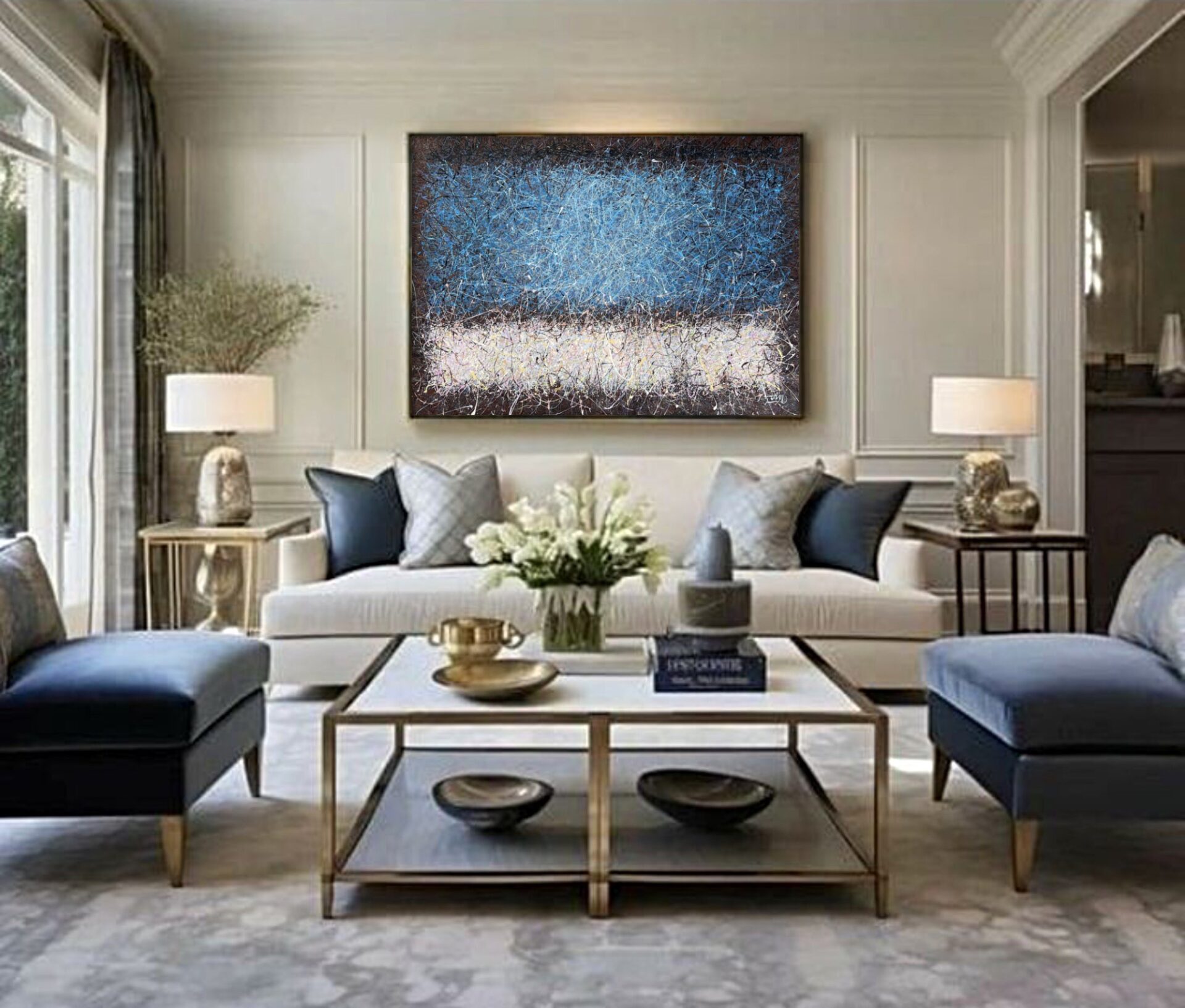 Blue heart of the planet 1 by Nadin Antoniuk | Buy Original Artwork Online