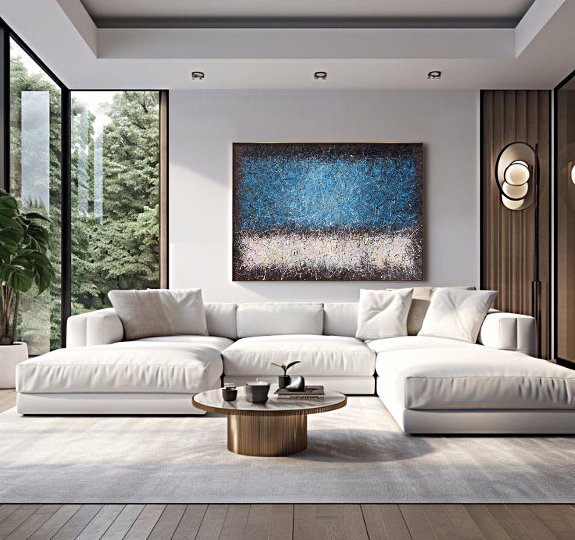 Blue heart of the planet 1 by Nadin Antoniuk | Buy Original Artwork Online
