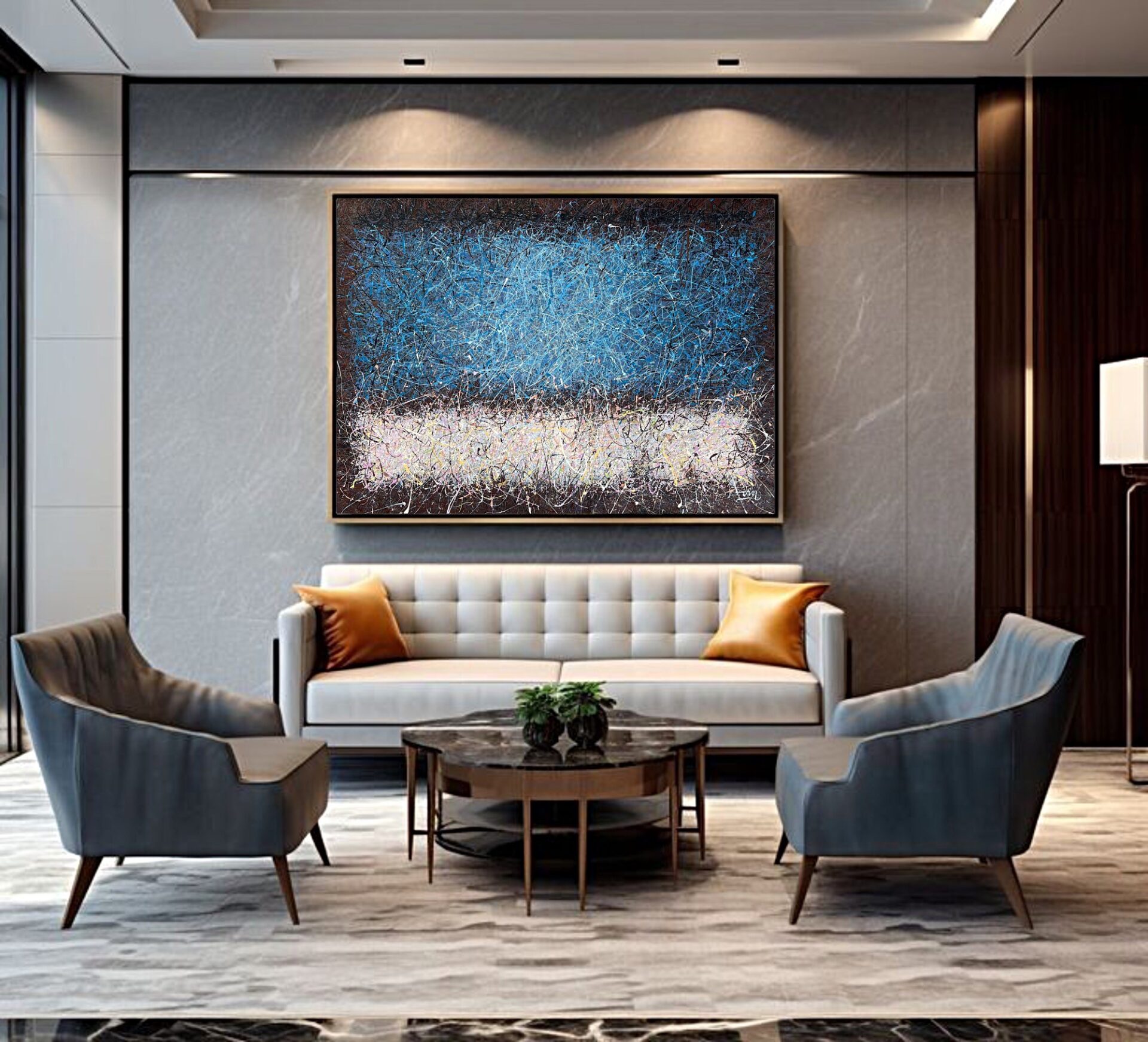 Blue heart of the planet 1 by Nadin Antoniuk | Buy Original Artwork Online
