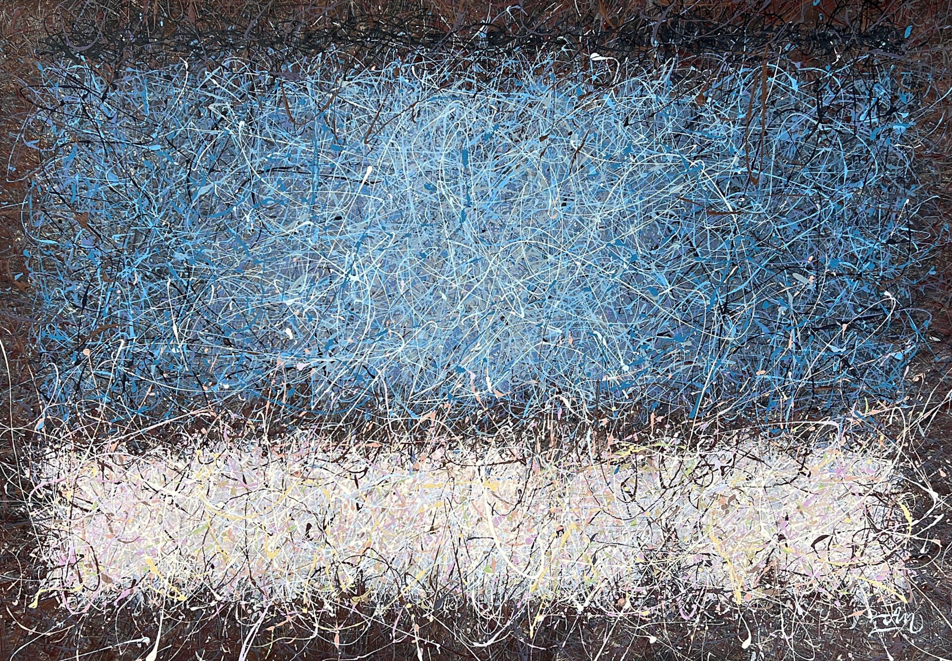 Blue heart of the planet 1 by Nadin Antoniuk | Buy Original Artwork Online