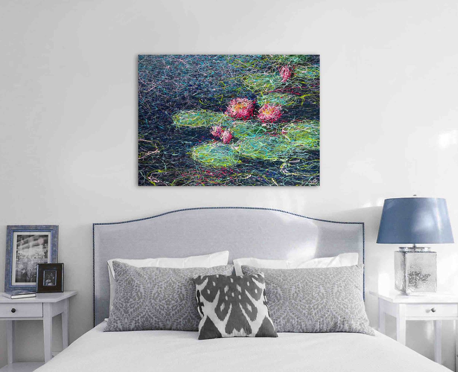 Pink Water lilies by Nadin Antoniuk | View 8 | Buy Original Artwork Online
