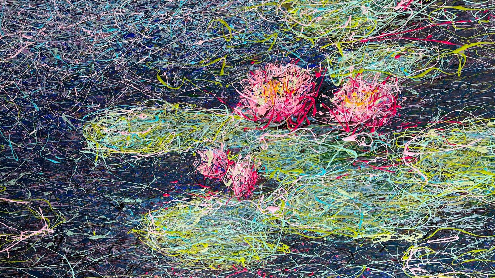Pink Water lilies by Nadin Antoniuk | View 12 | Buy Original Artwork Online