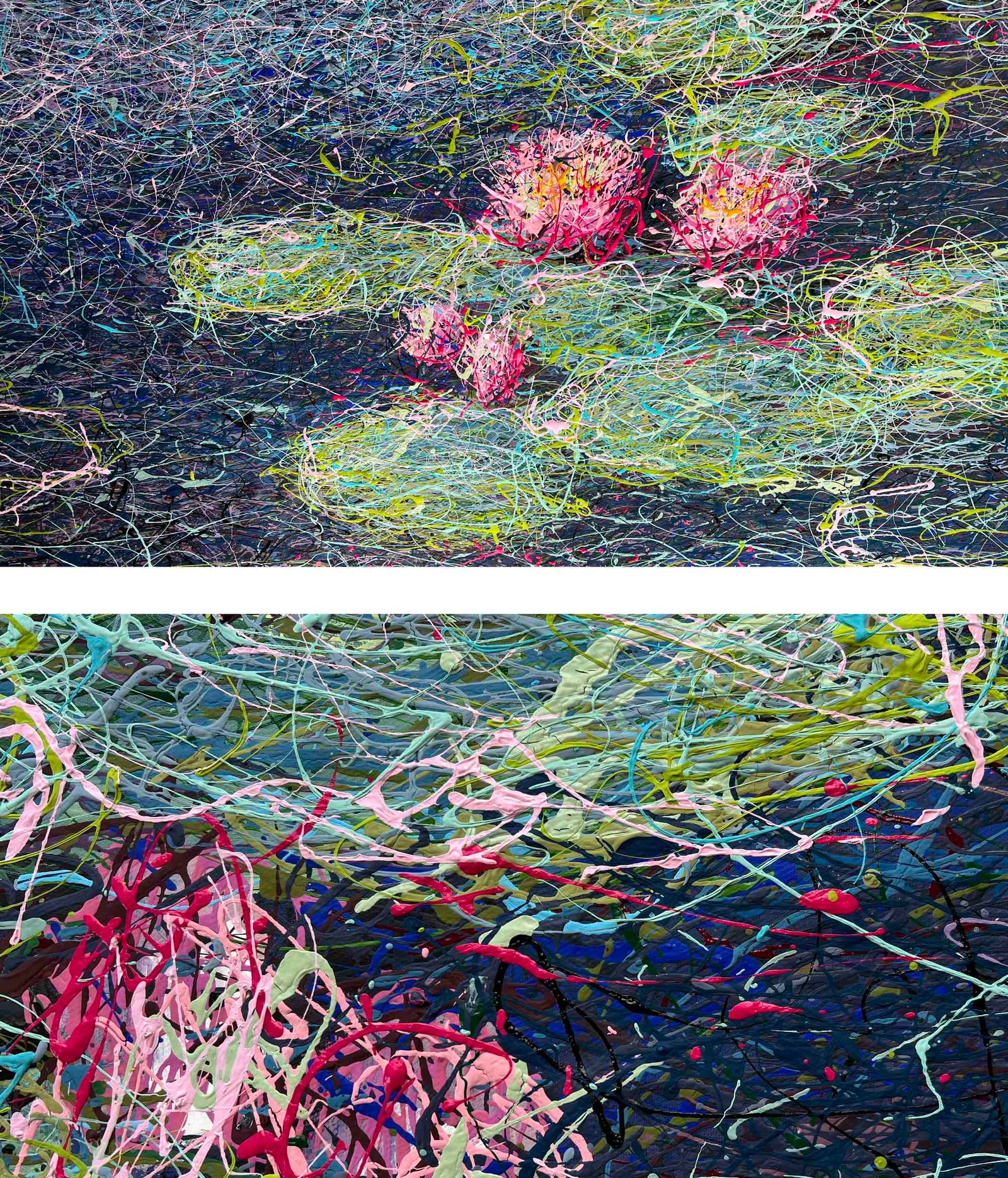 Pink Water lilies by Nadin Antoniuk | View 13 | Buy Original Artwork Online