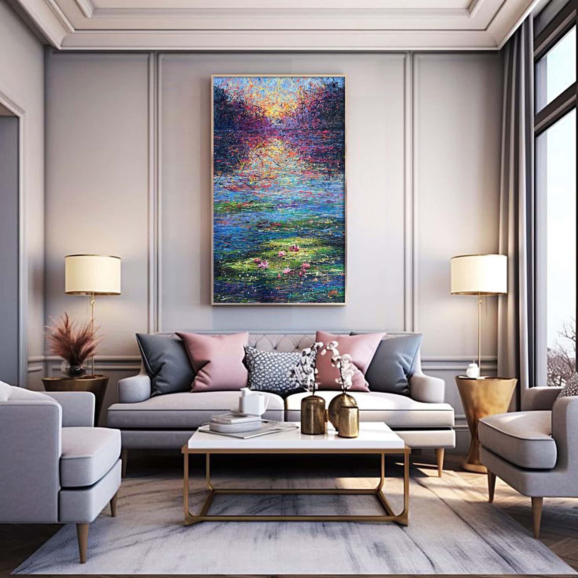 The serenity of a sunrise by Nadin Antoniuk | View 8 | Buy Original Artwork Online