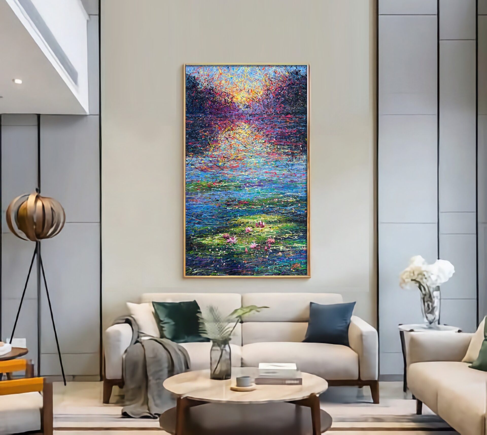 The serenity of a sunrise by Nadin Antoniuk | View 11 | Buy Original Artwork Online