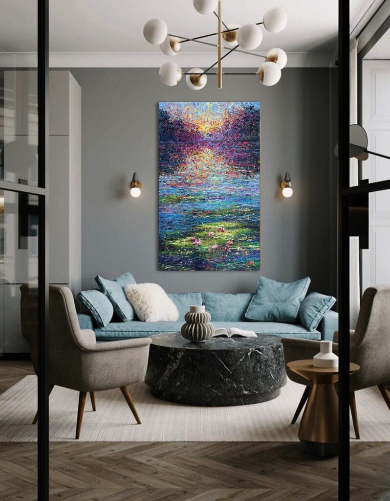 The serenity of a sunrise by Nadin Antoniuk | View 14 | Buy Original Artwork Online