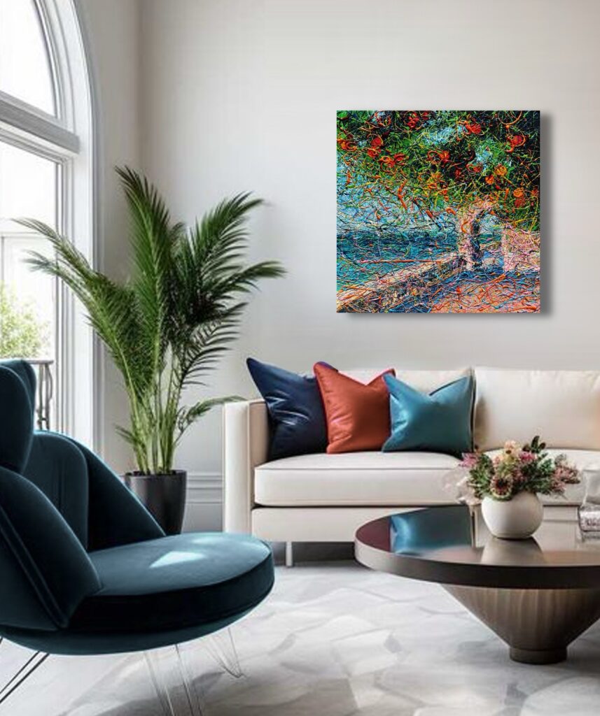 Golden Hour in a Mediterranean by Nadin Antoniuk | Buy Original Artwork Online
