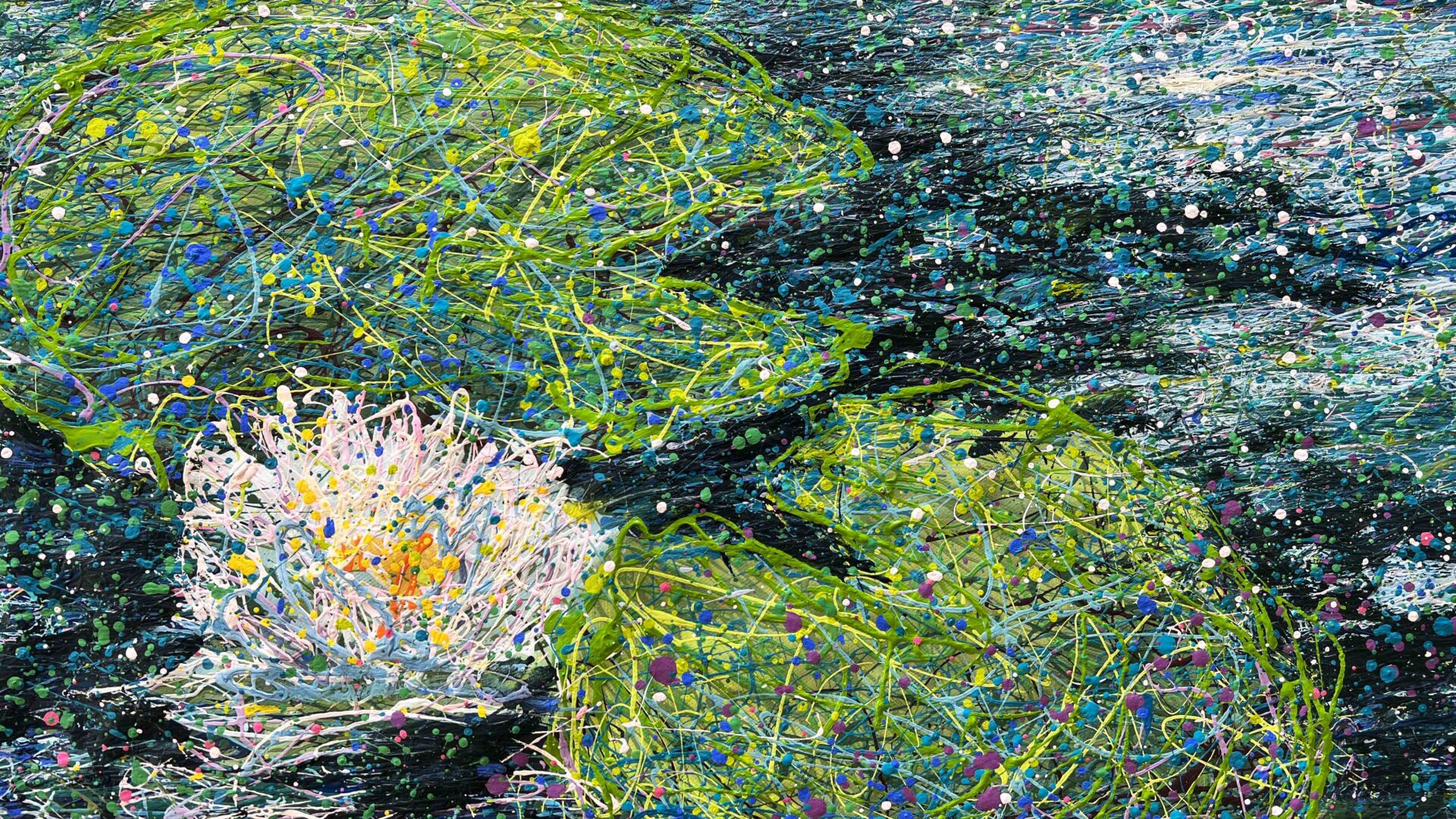 One white lily by Nadin Antoniuk | Buy Original Artwork Online