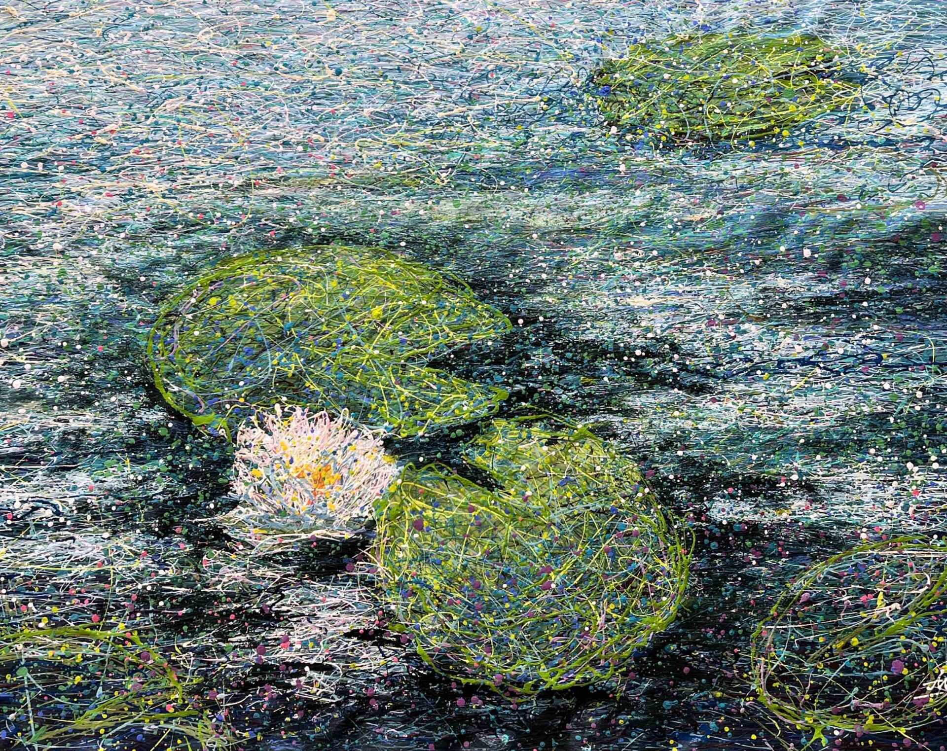 One white lily by Nadin Antoniuk | Buy Original Artwork Online