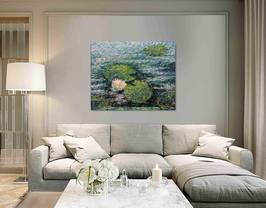 One white lily by Nadin Antoniuk | Buy Original Artwork Online