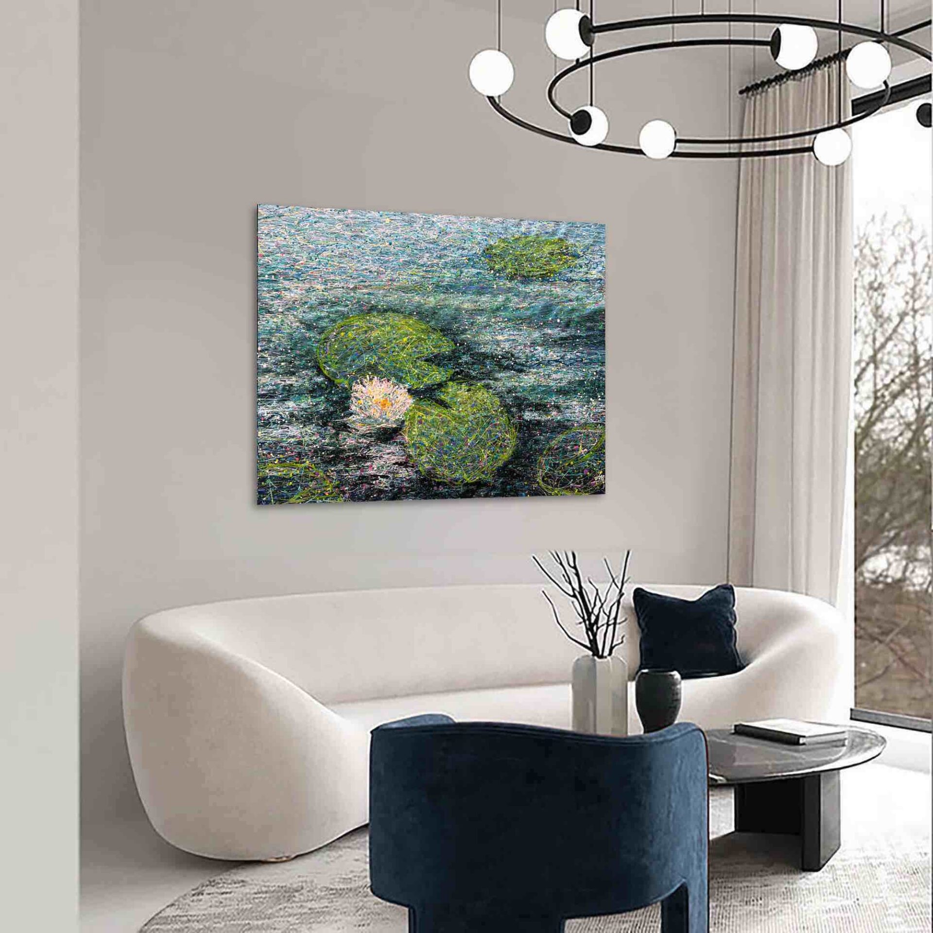 One white lily by Nadin Antoniuk | Buy Original Artwork Online