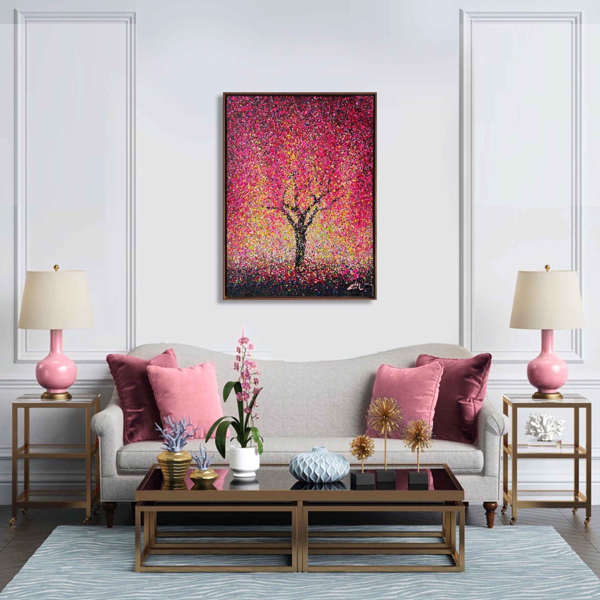 Pink serenity by Nadin Antoniuk | View 8 | Buy Original Artwork Online