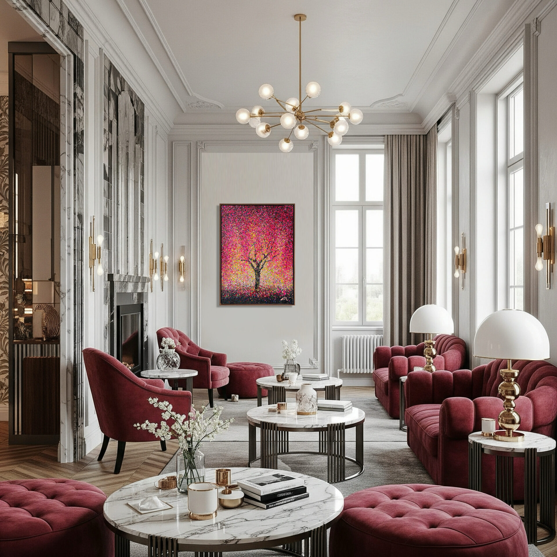 Pink serenity by Nadin Antoniuk | View 5 | Buy Original Artwork Online