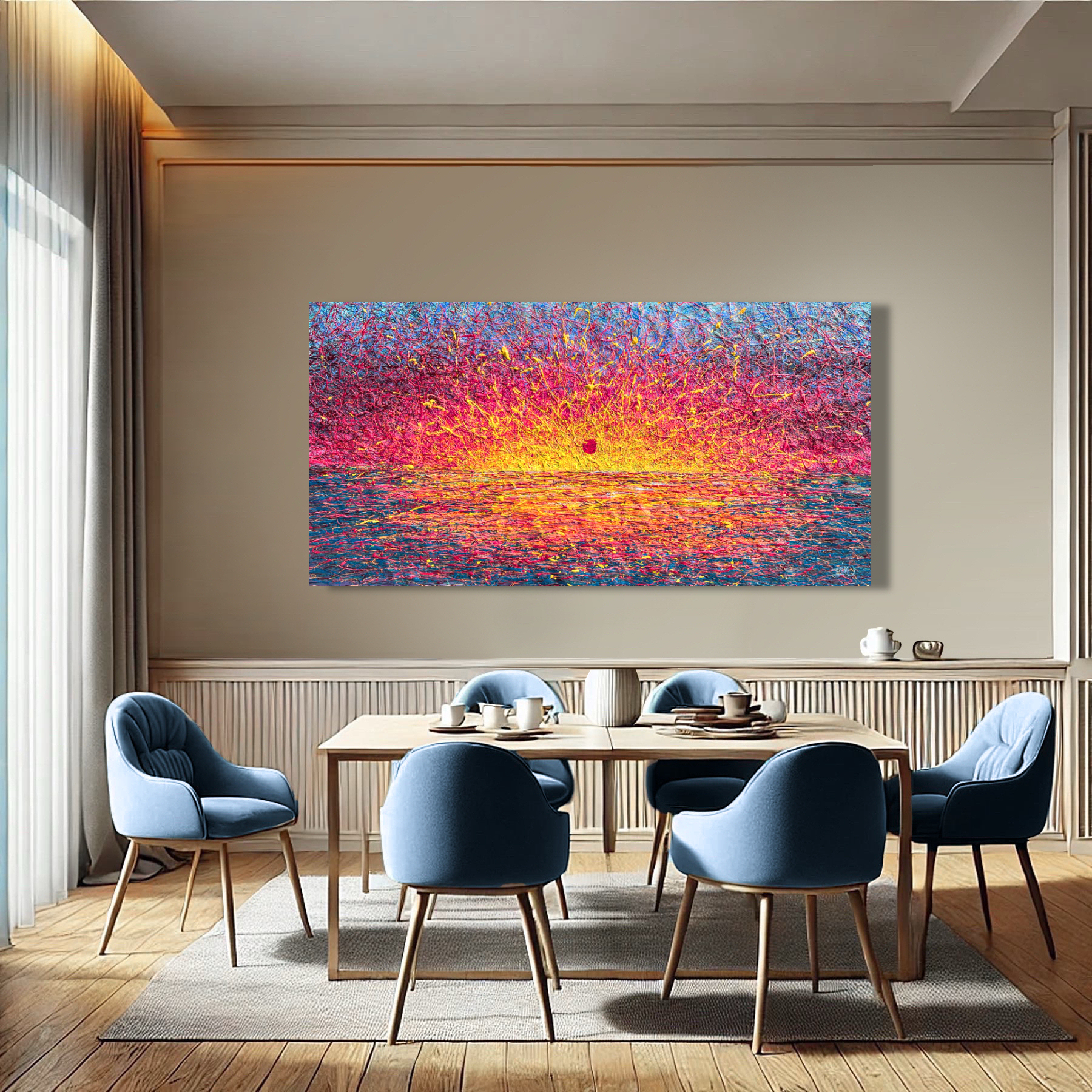 Woven Sunset by Nadin Antoniuk | Buy Original Artwork Online