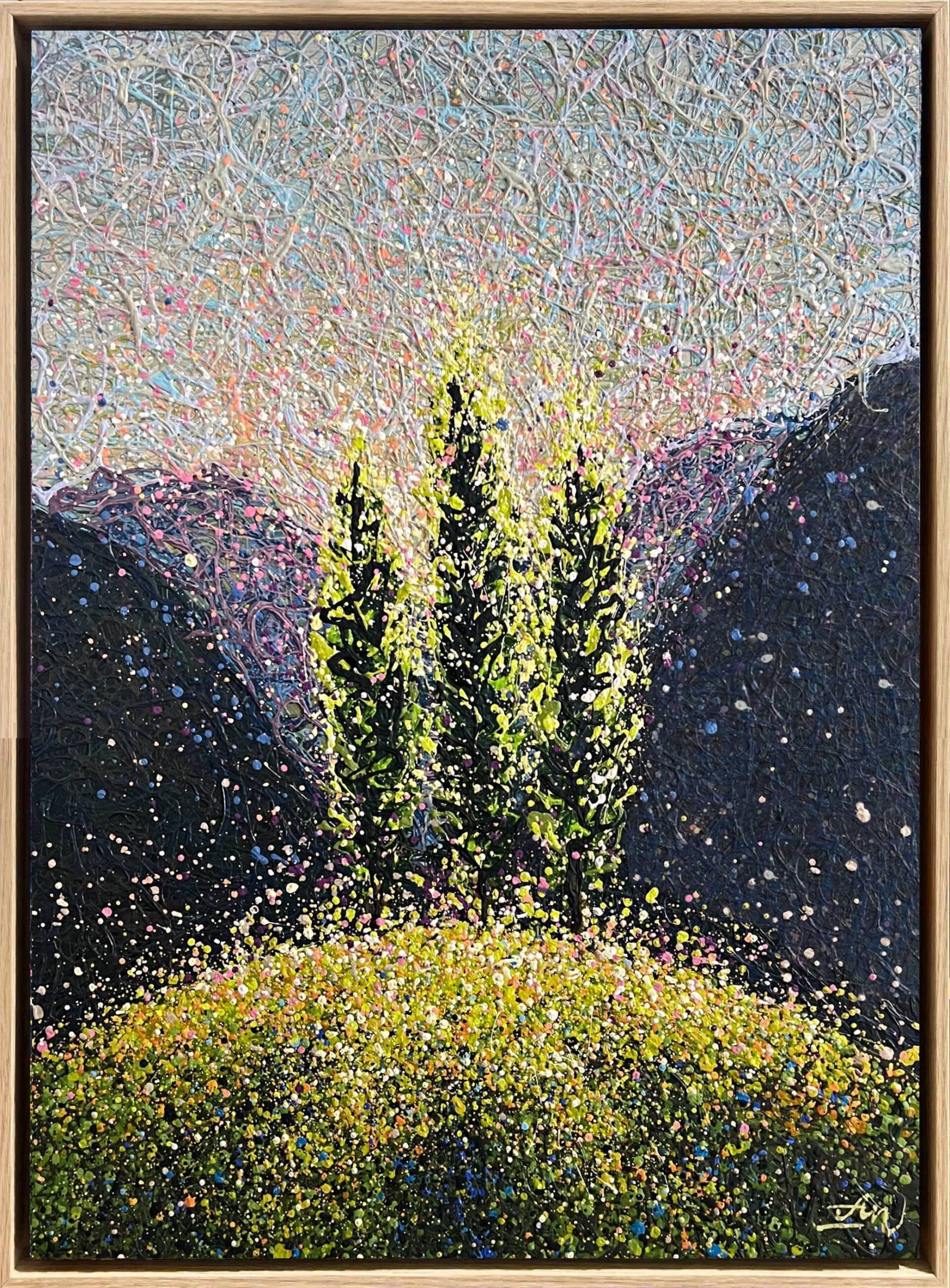 Where Silence Becomes Joy – light frame by Nadin Antoniuk | Buy Original Artwork Online