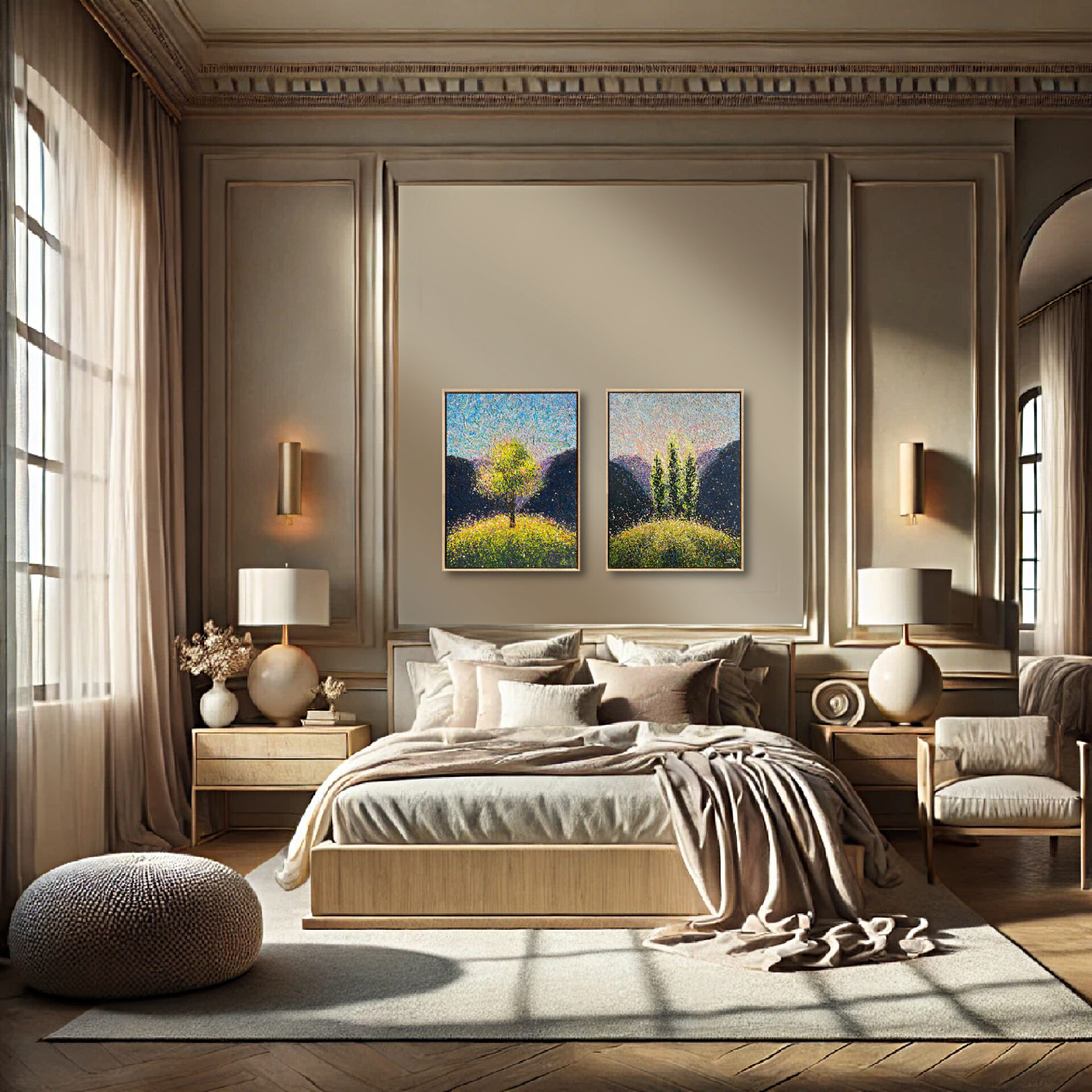 Where Silence Becomes Joy – light frame by Nadin Antoniuk | Buy Original Artwork Online