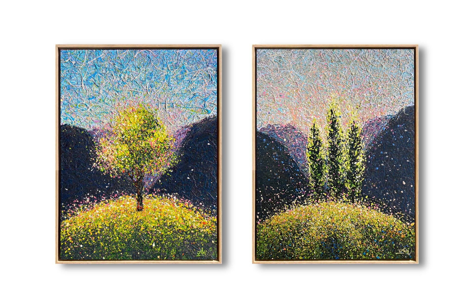 Where Silence Becomes Joy – light frame by Nadin Antoniuk | Buy Original Artwork Online