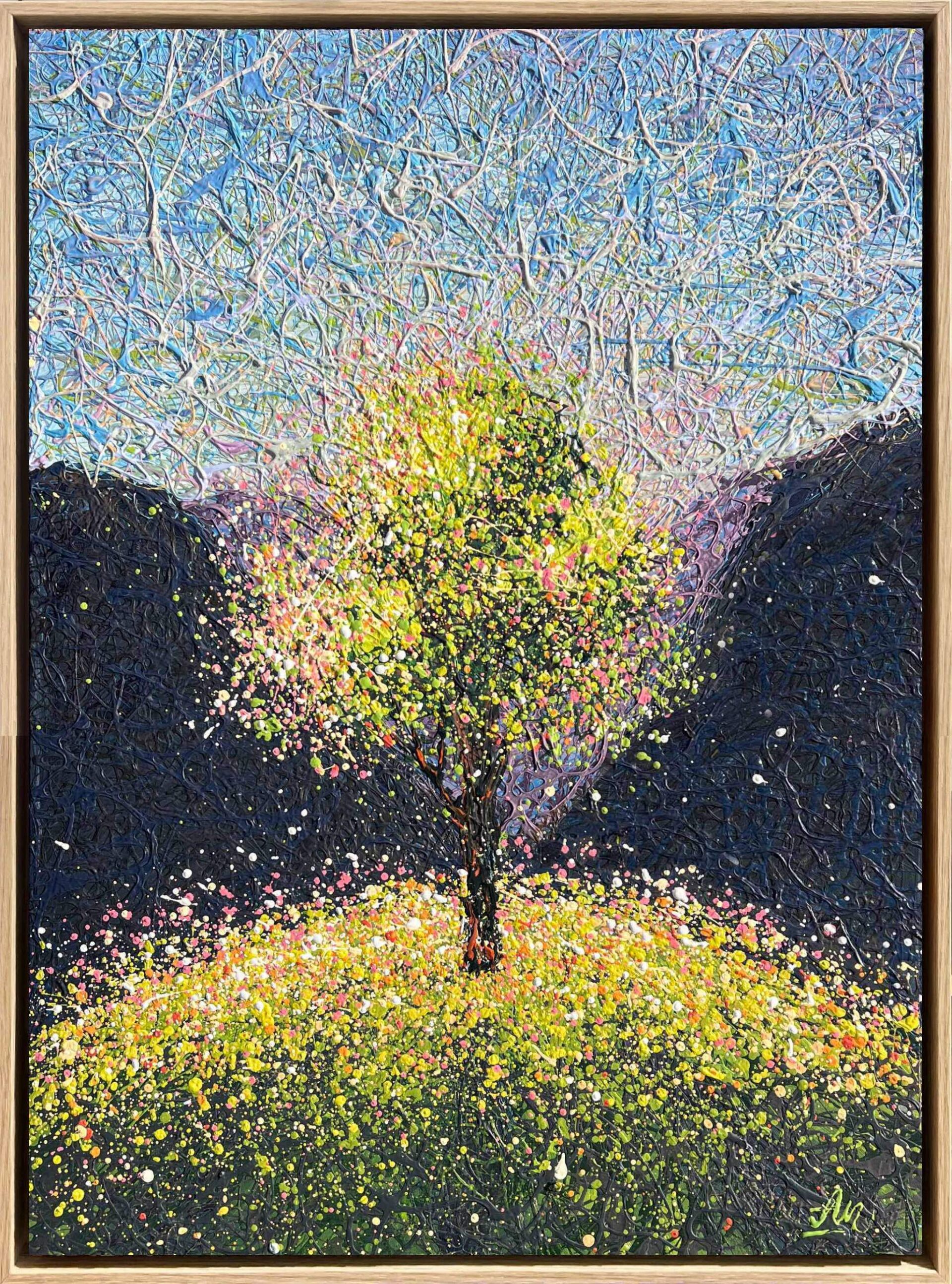 Where Silence Becomes Joy – light frame by Nadin Antoniuk | Buy Original Artwork Online