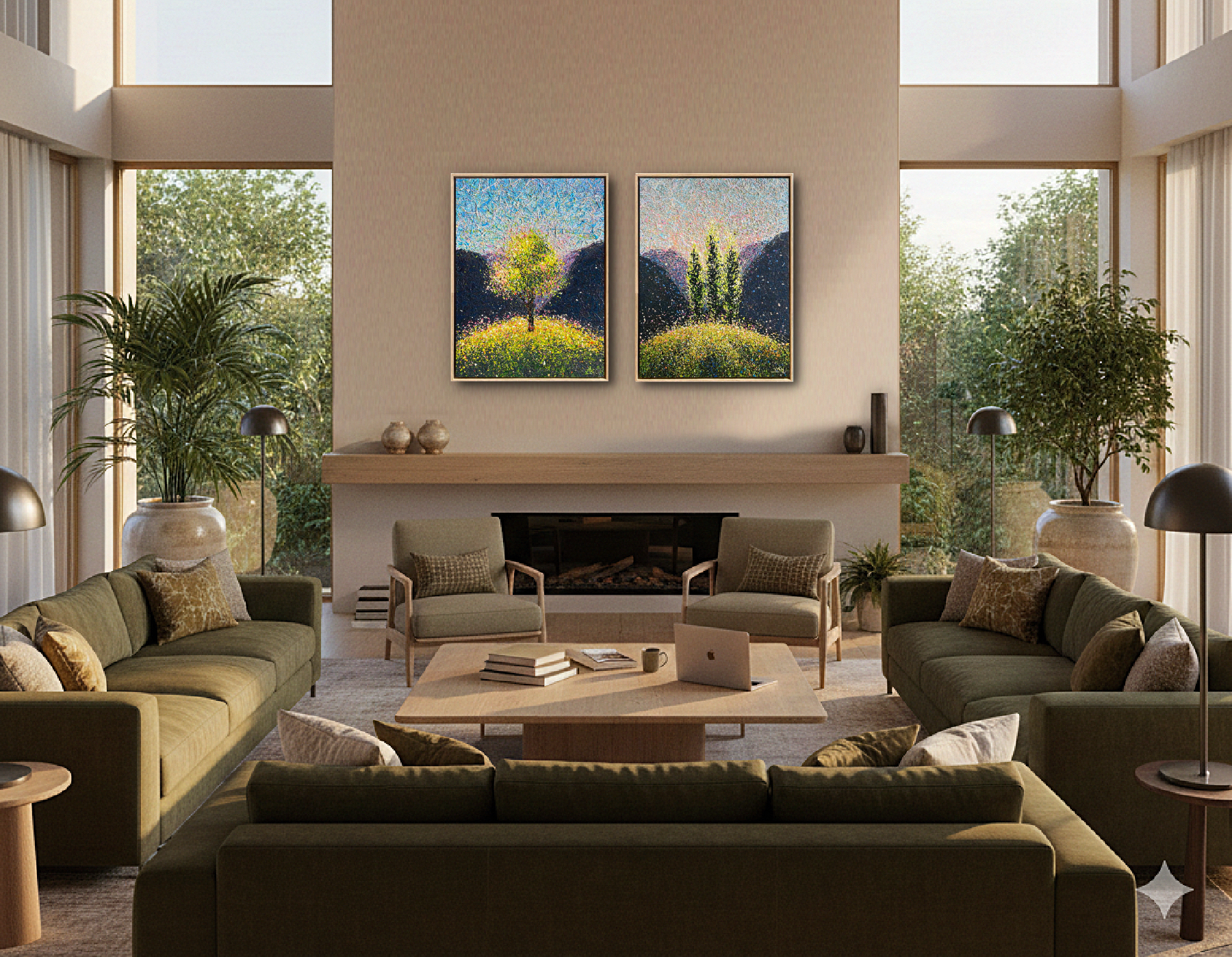 Where Silence Becomes Joy – light frame by Nadin Antoniuk | Buy Original Artwork Online