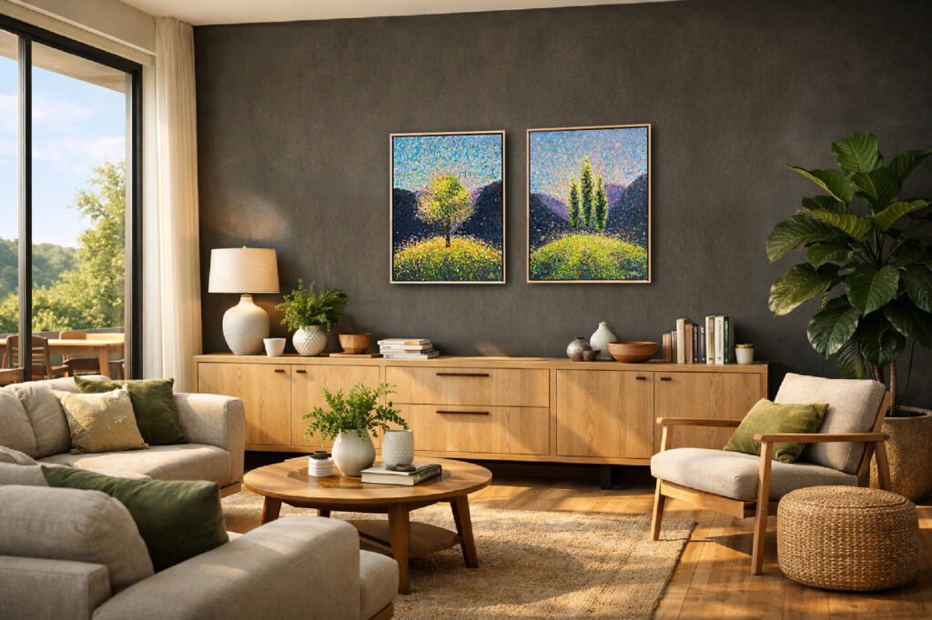 Where Silence Becomes Joy – light frame by Nadin Antoniuk | Buy Original Artwork Online