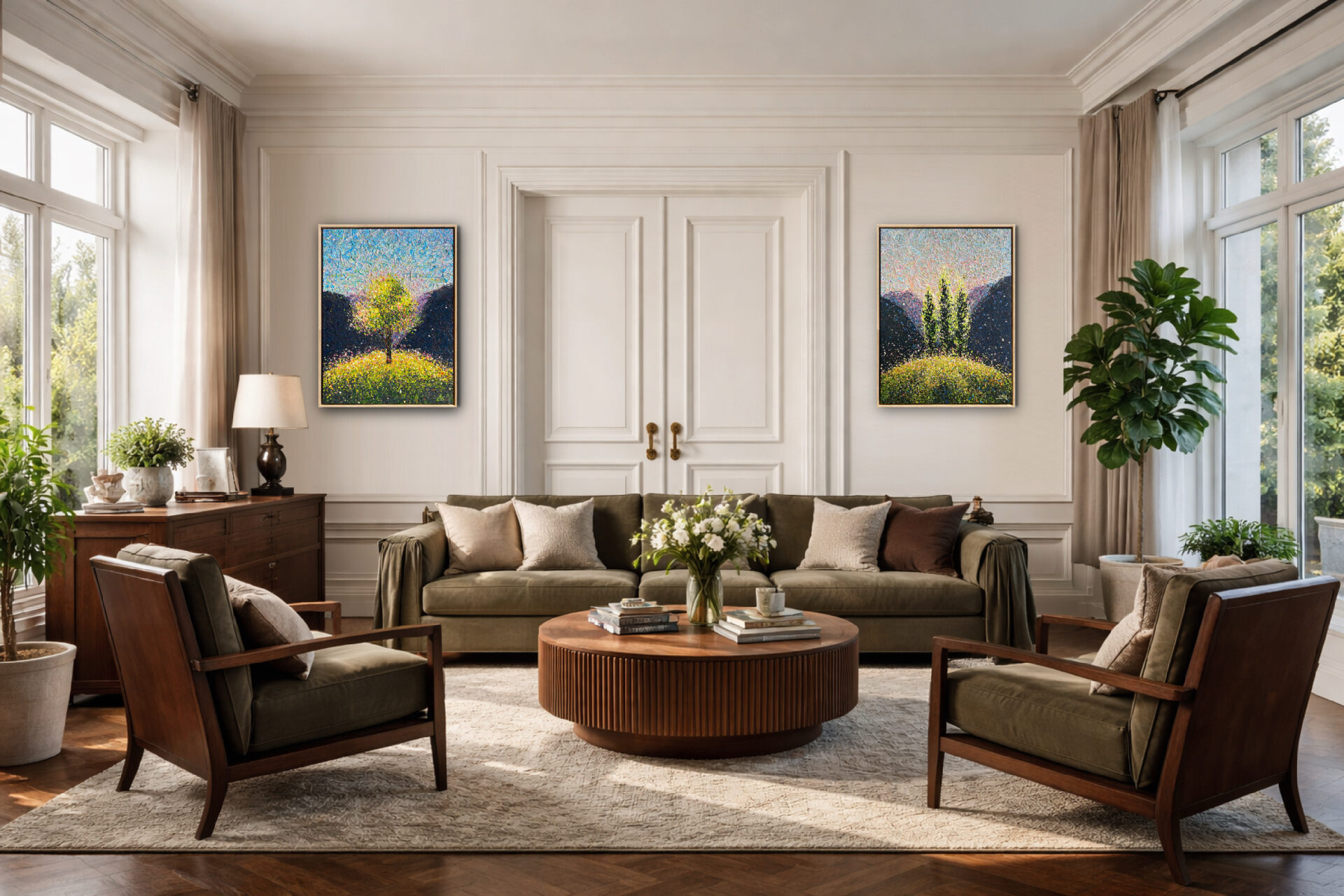 Where Silence Becomes Joy – light frame by Nadin Antoniuk | Buy Original Artwork Online