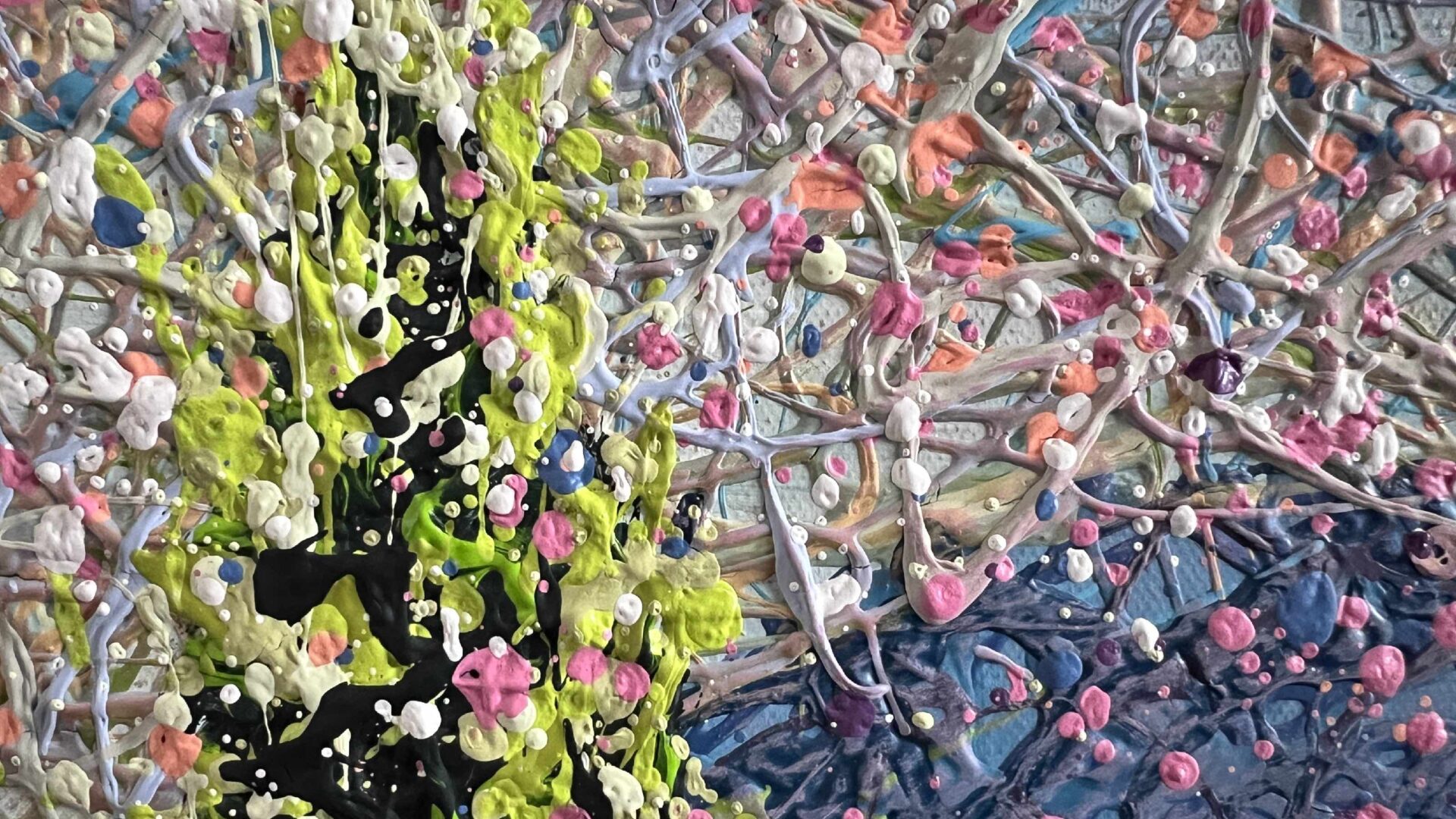 When Calm Becomes Alive – diptych, cappuccino frame by Nadin Antoniuk | View 6 | Buy Original Artwork Online