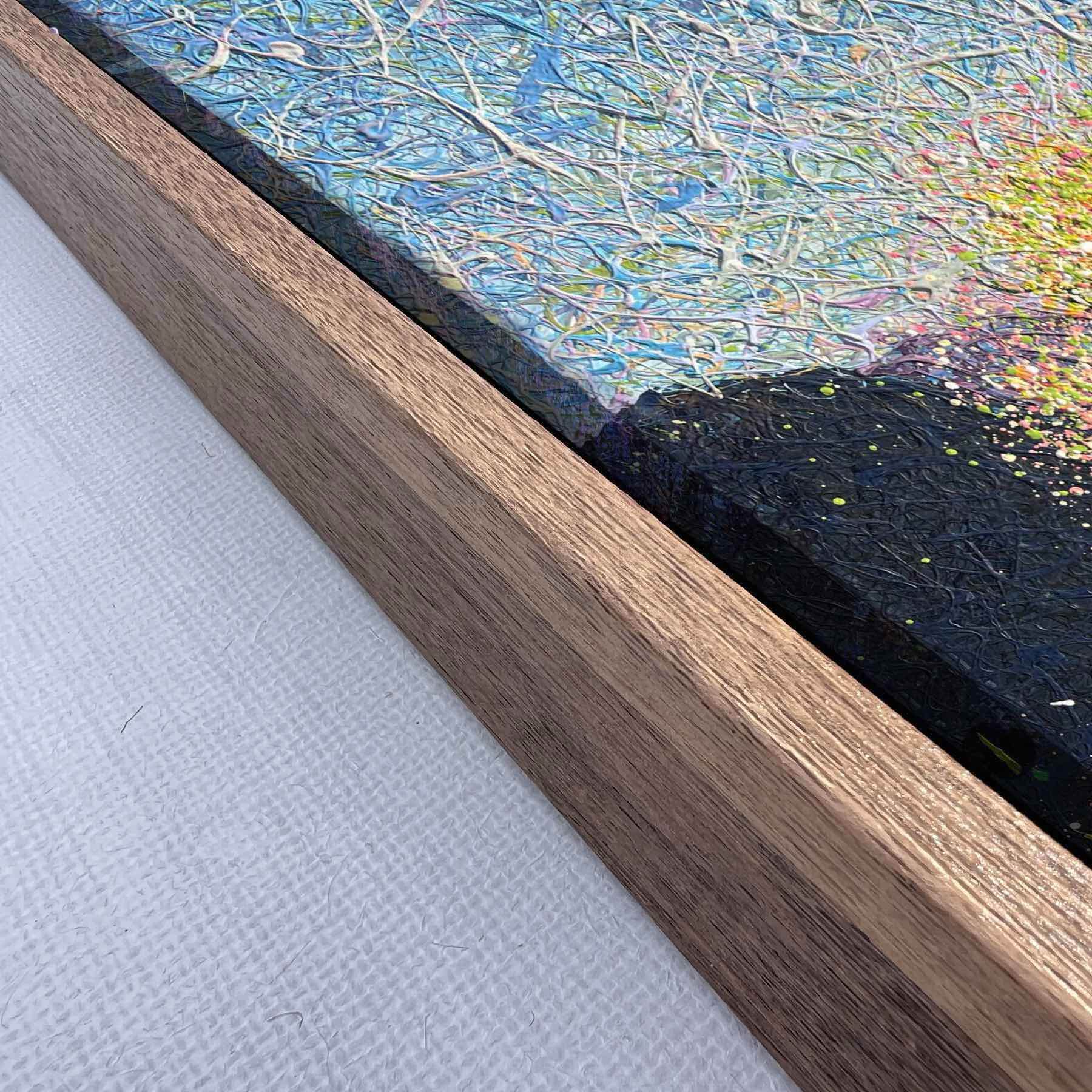 When Calm Becomes Alive – diptych, cappuccino frame by Nadin Antoniuk | View 21 | Buy Original Artwork Online
