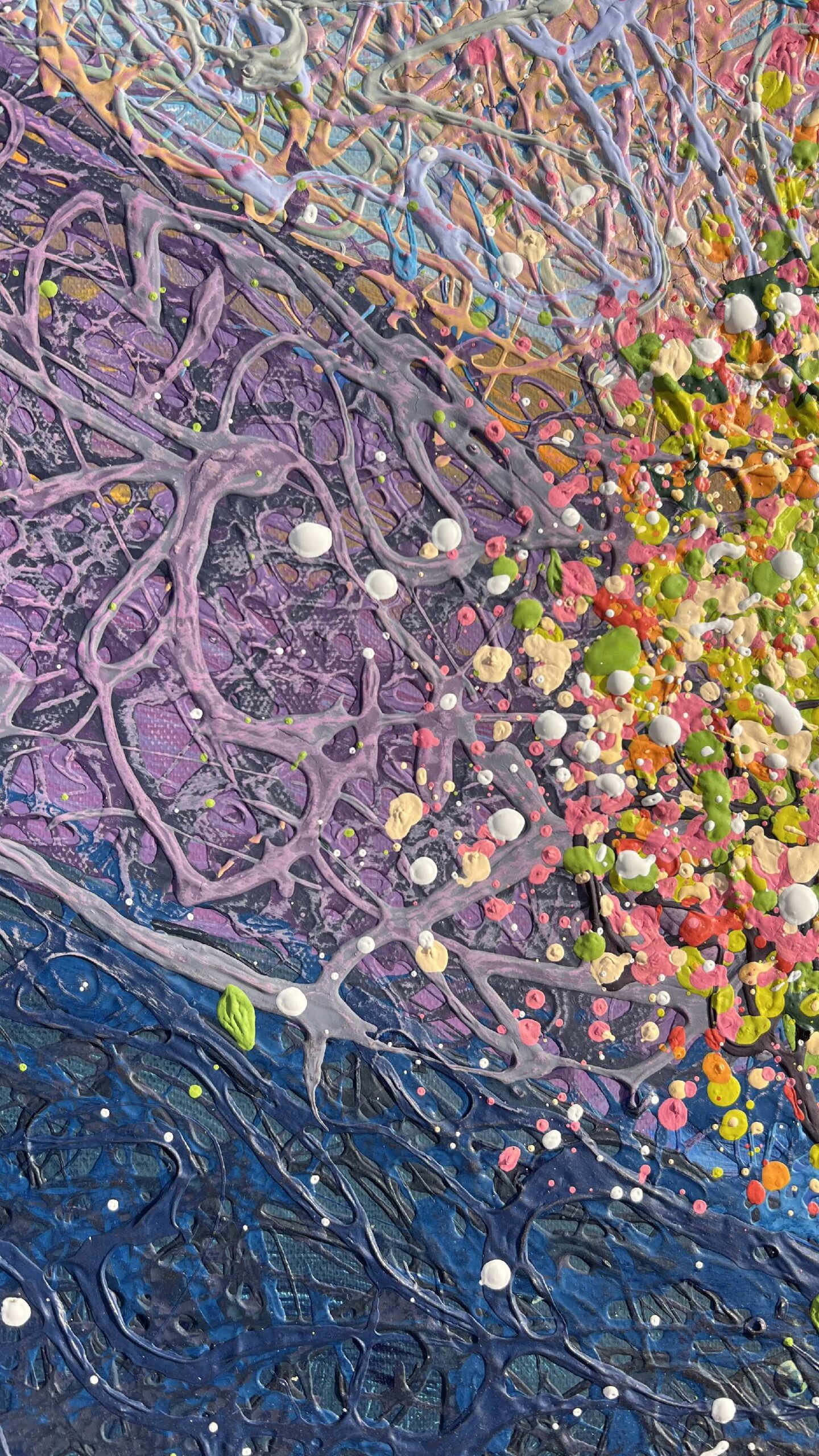 When Calm Becomes Alive – diptych, cappuccino frame by Nadin Antoniuk | View 19 | Buy Original Artwork Online