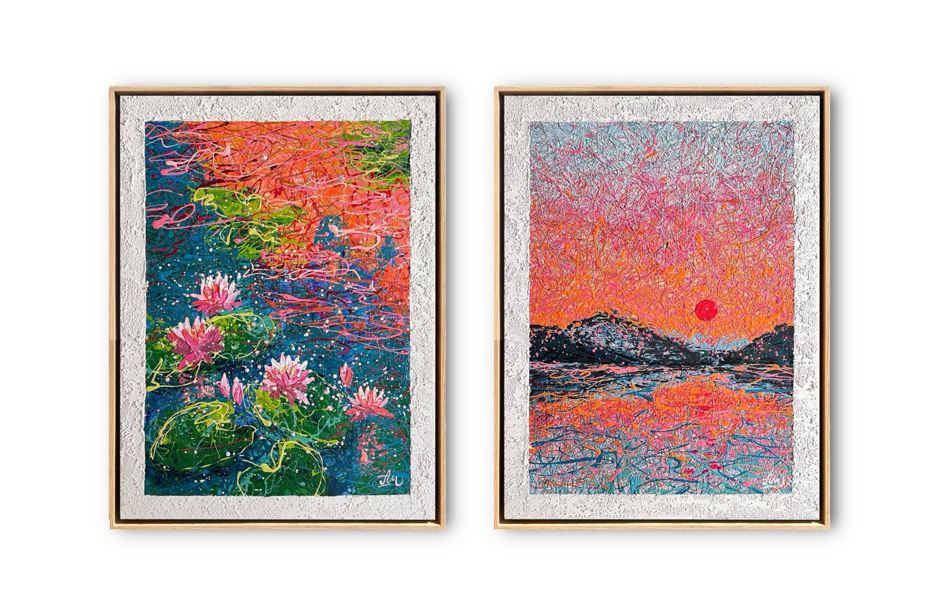 A Letter Written in Light – diptych Art by Nadin Antoniuk | View 2 | Buy Original Artwork Online