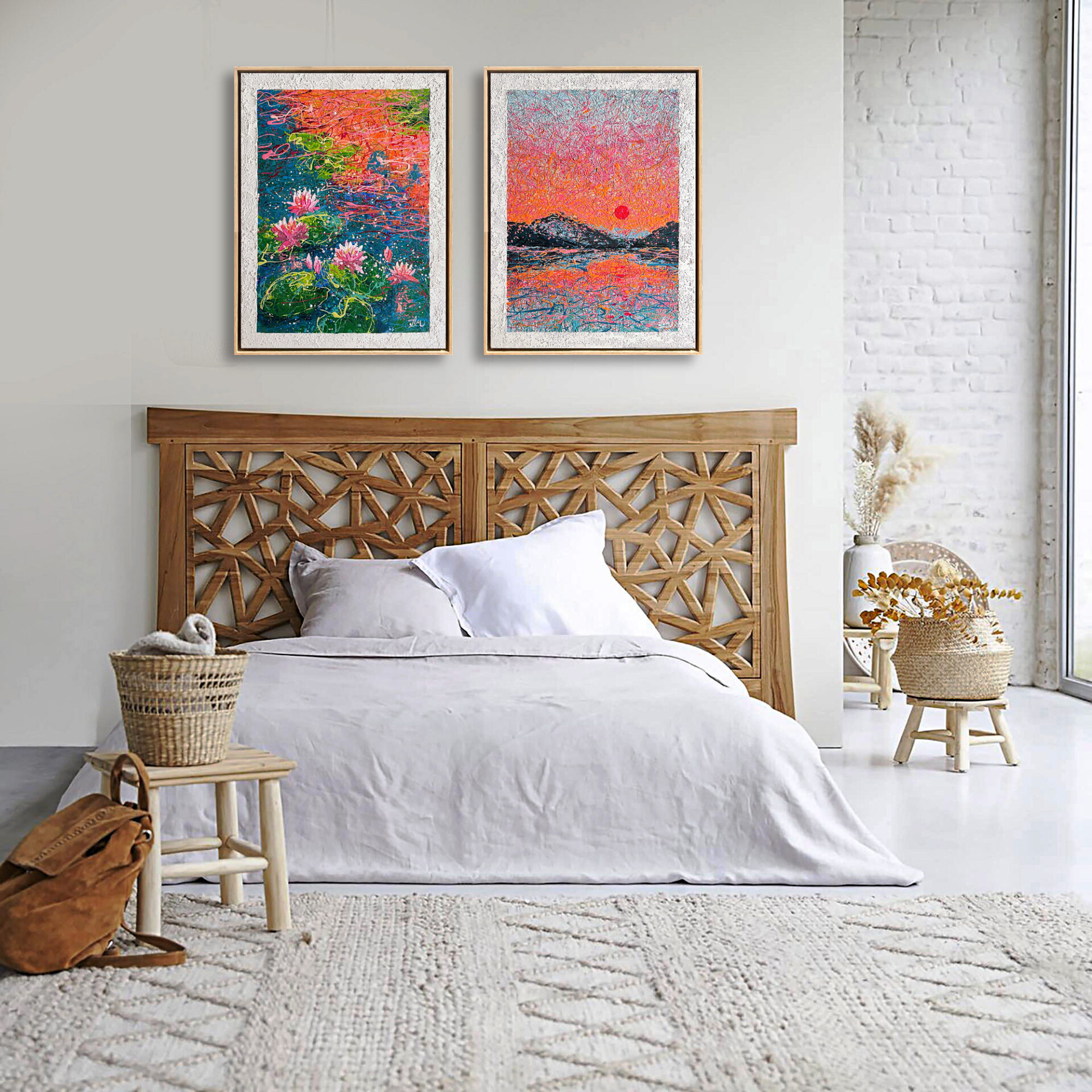 A Letter Written in Light – diptych Art by Nadin Antoniuk | View 17 | Buy Original Artwork Online