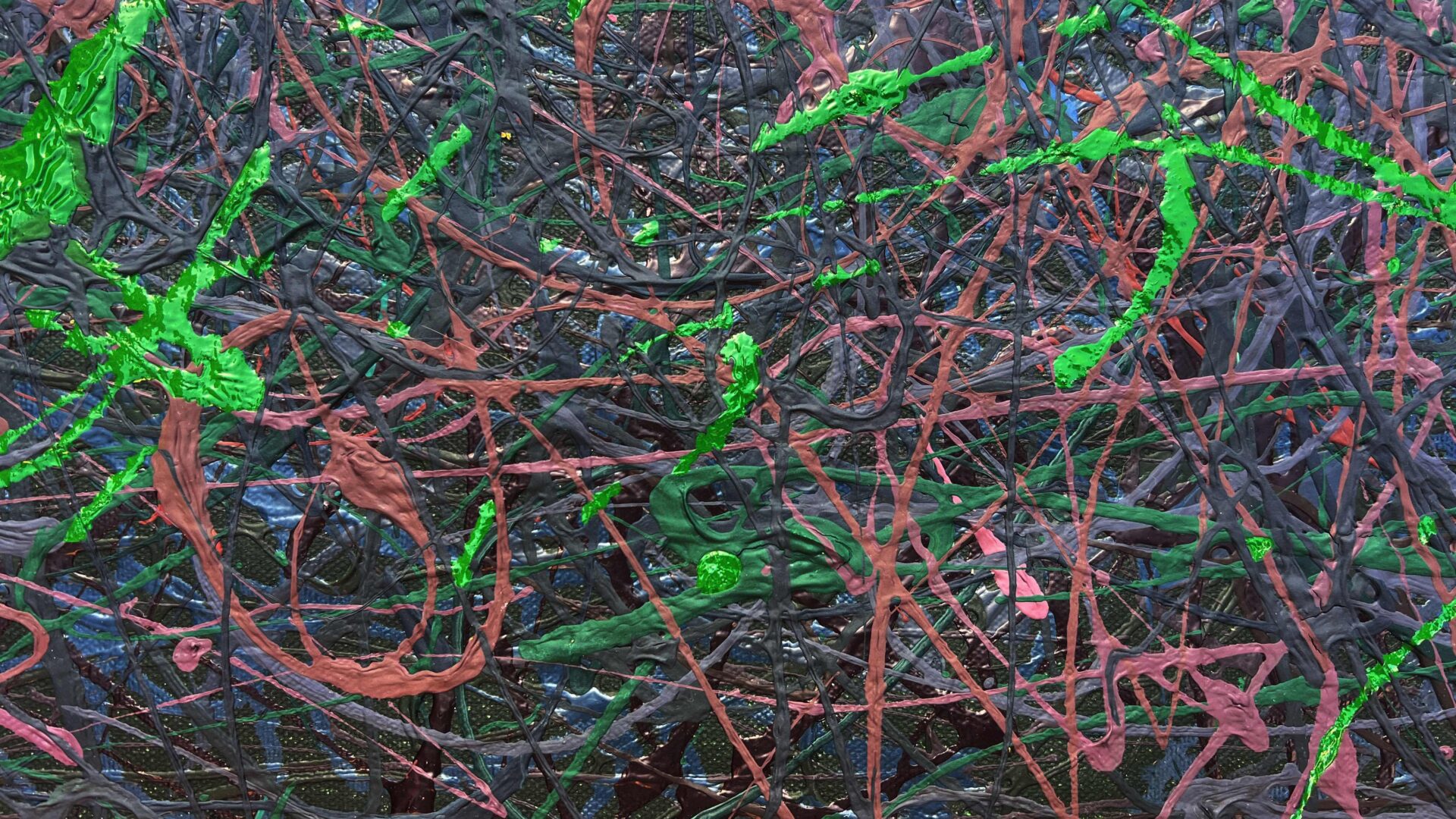 In search of silence- 2 (green) by Nadin Antoniuk | Buy Original Artwork Online