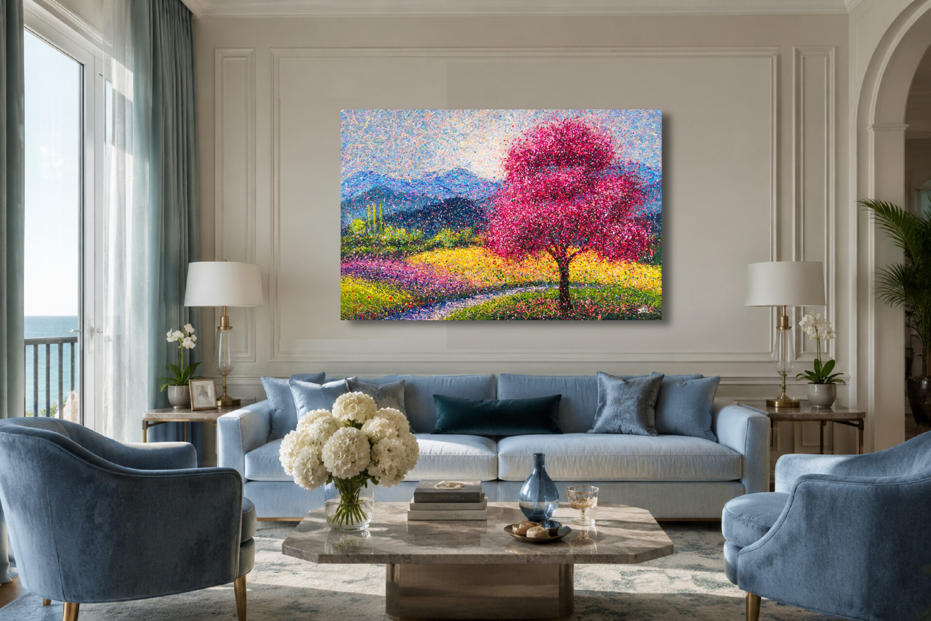 Happiness Scattered Along the Path by Nadin Antoniuk | Buy Original Artwork Online