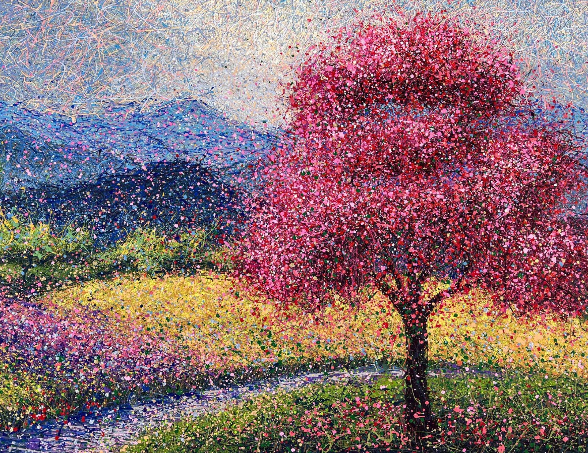 Happiness Scattered Along the Path by Nadin Antoniuk | Buy Original Artwork Online