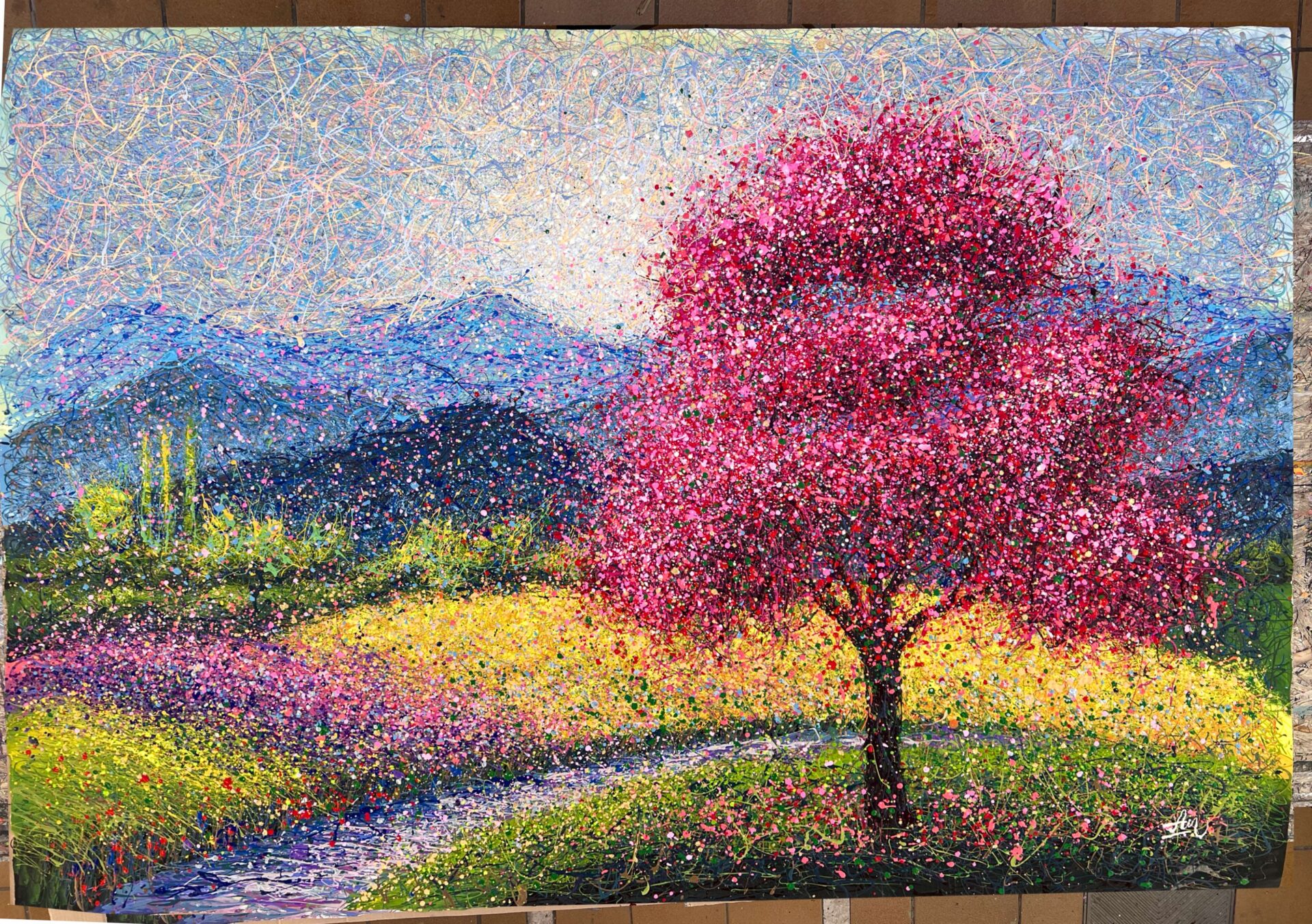 Happiness Scattered Along the Path by Nadin Antoniuk | Buy Original Artwork Online
