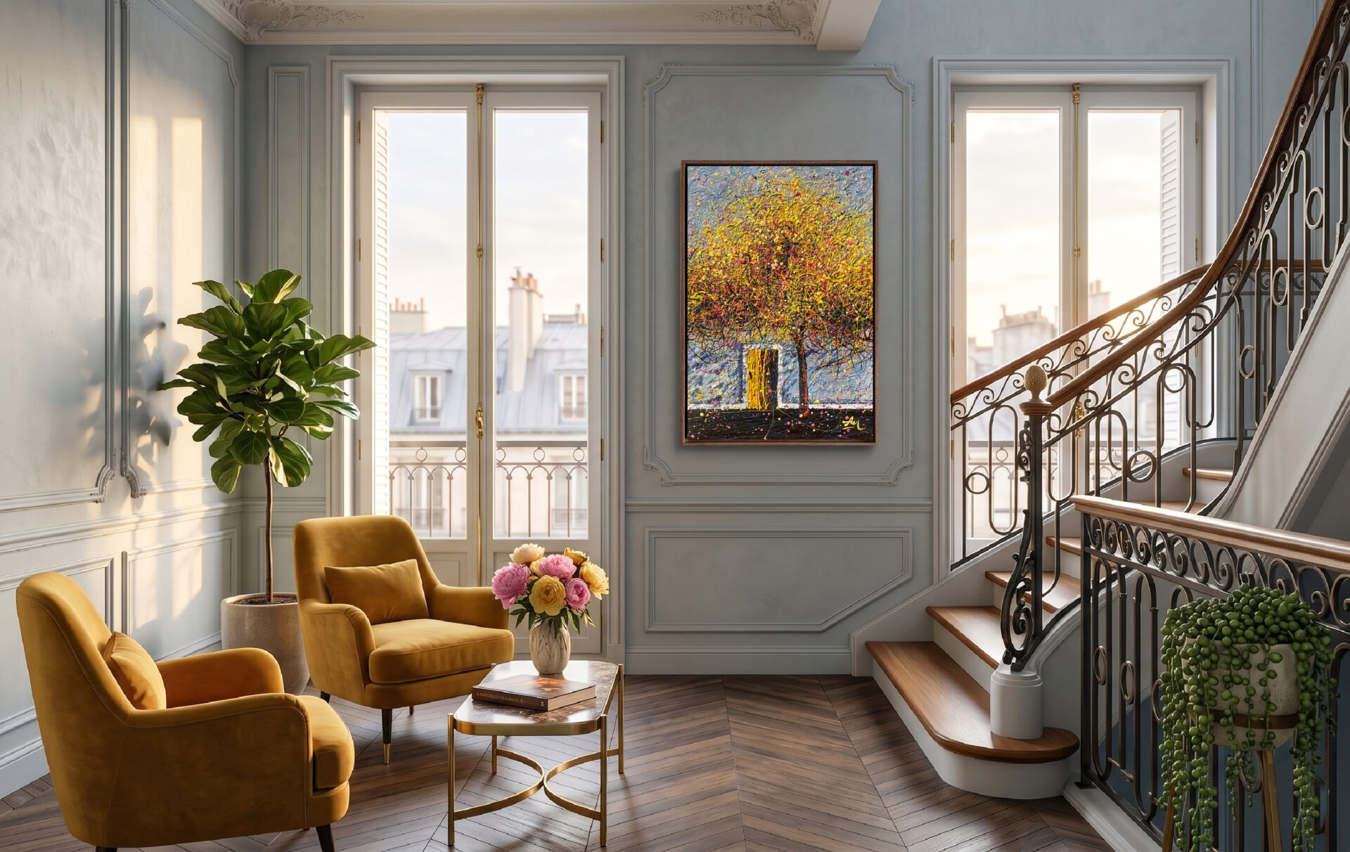 Under the Golden Canopy by Nadin Antoniuk | View 8 | Buy Original Artwork Online