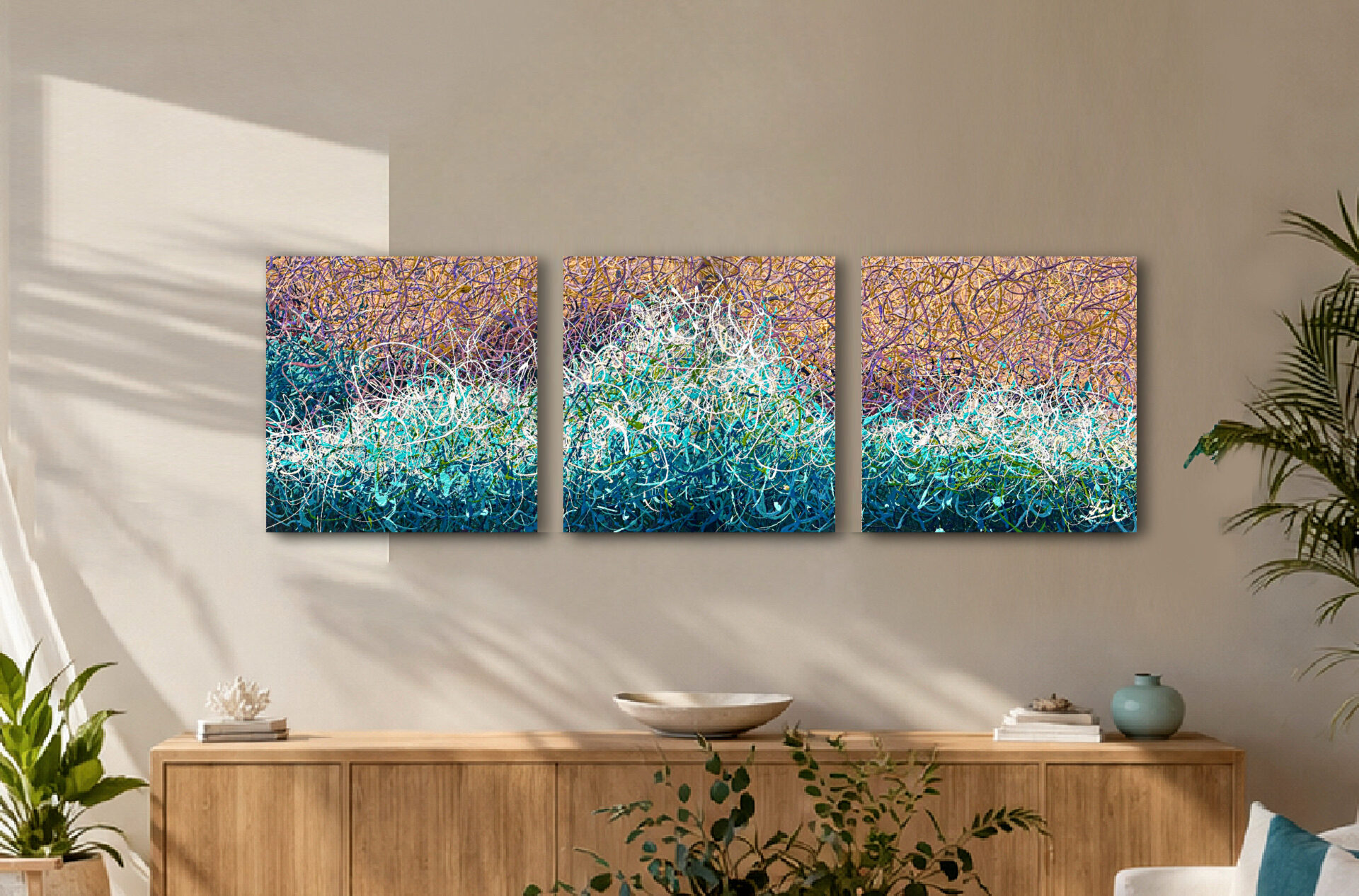 Azure Zen by Nadin Antoniuk | Buy Original Artwork Online