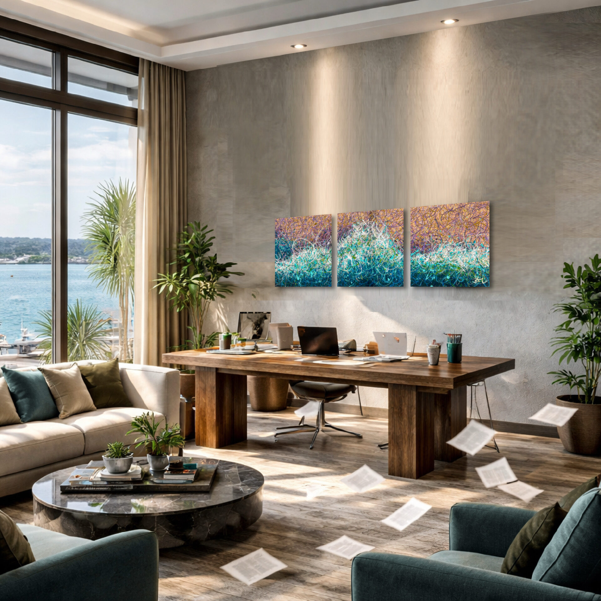 Azure Zen by Nadin Antoniuk | Buy Original Artwork Online