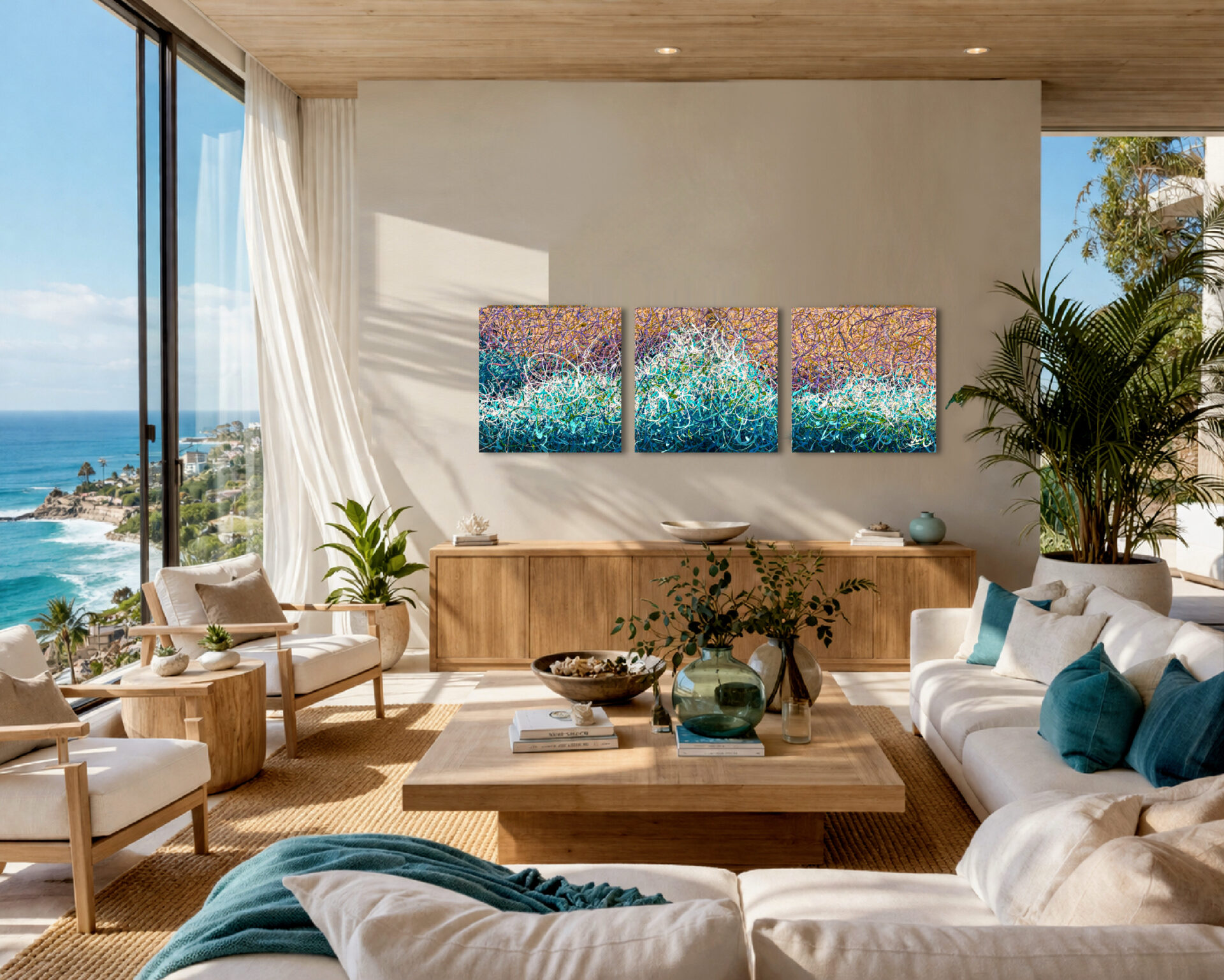 Azure Zen by Nadin Antoniuk | Buy Original Artwork Online