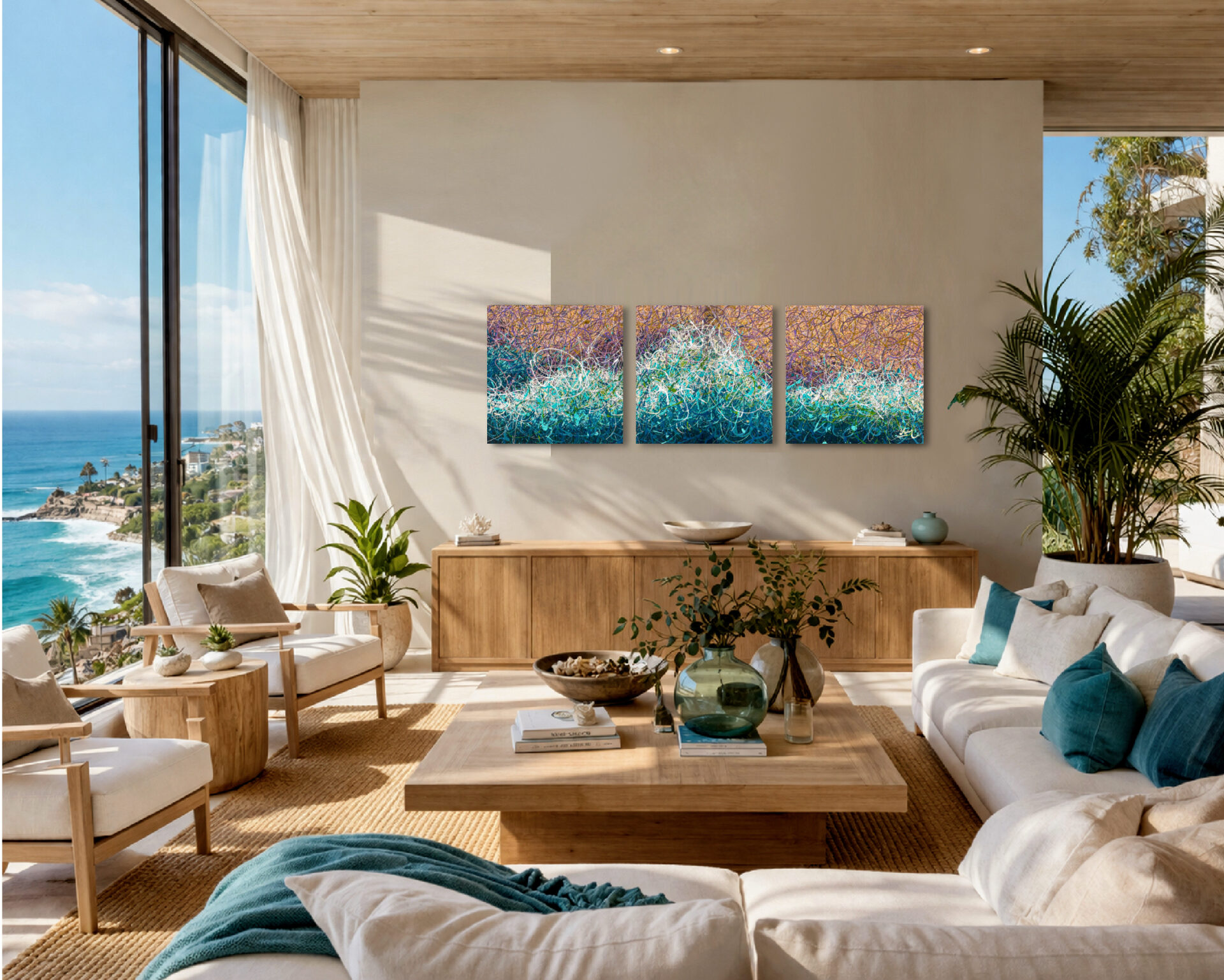 Azure Zen by Nadin Antoniuk | Buy Original Artwork Online