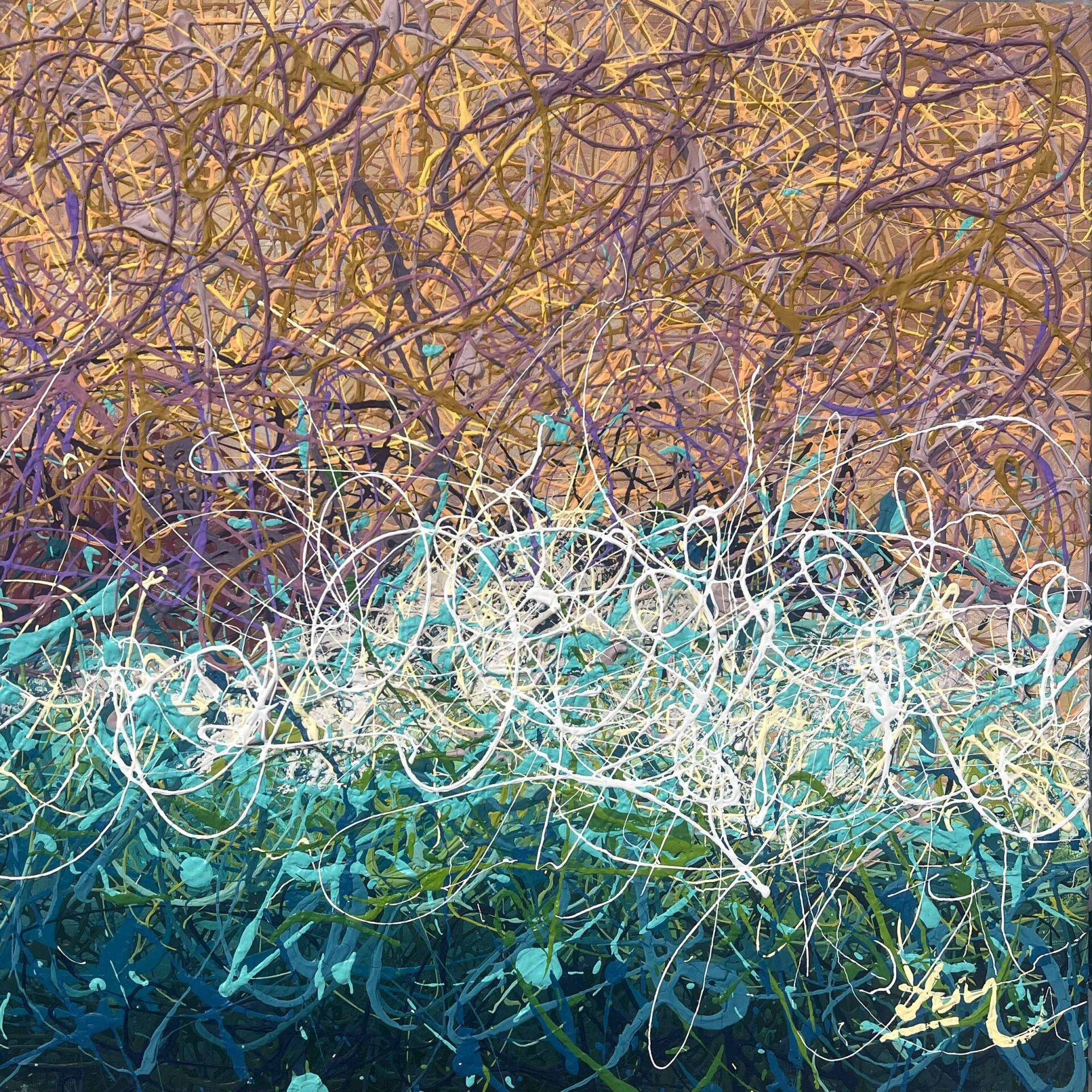 Azure Zen by Nadin Antoniuk | Buy Original Artwork Online