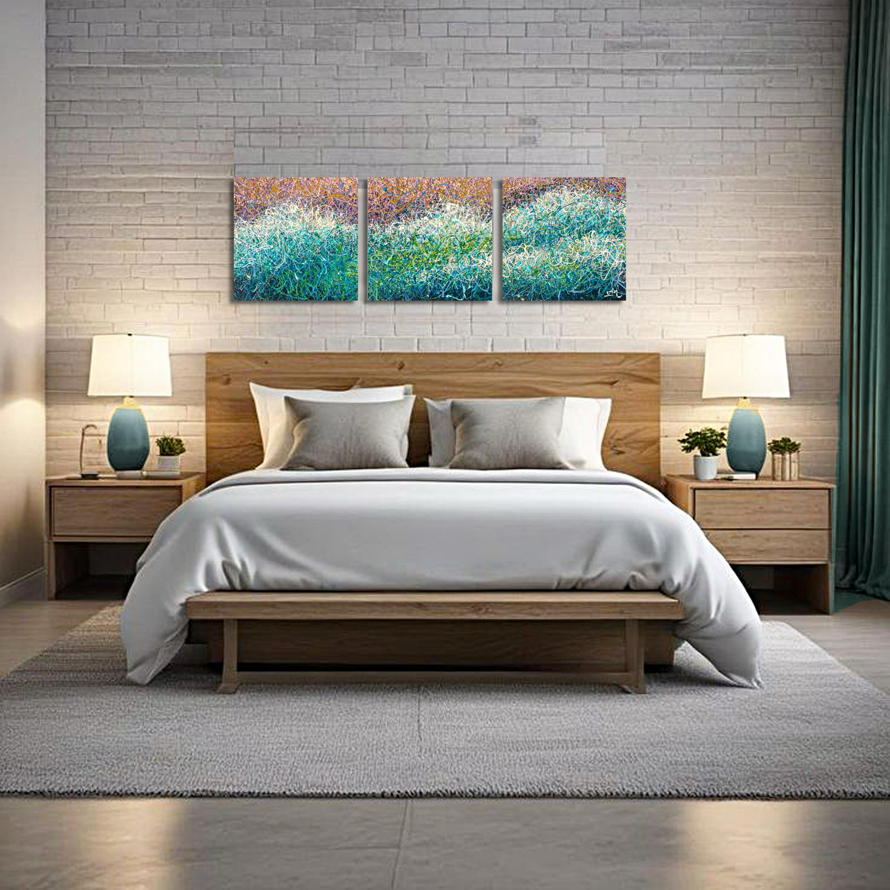 Azure Symphony by Nadin Antoniuk | View 22 | Buy Original Artwork Online