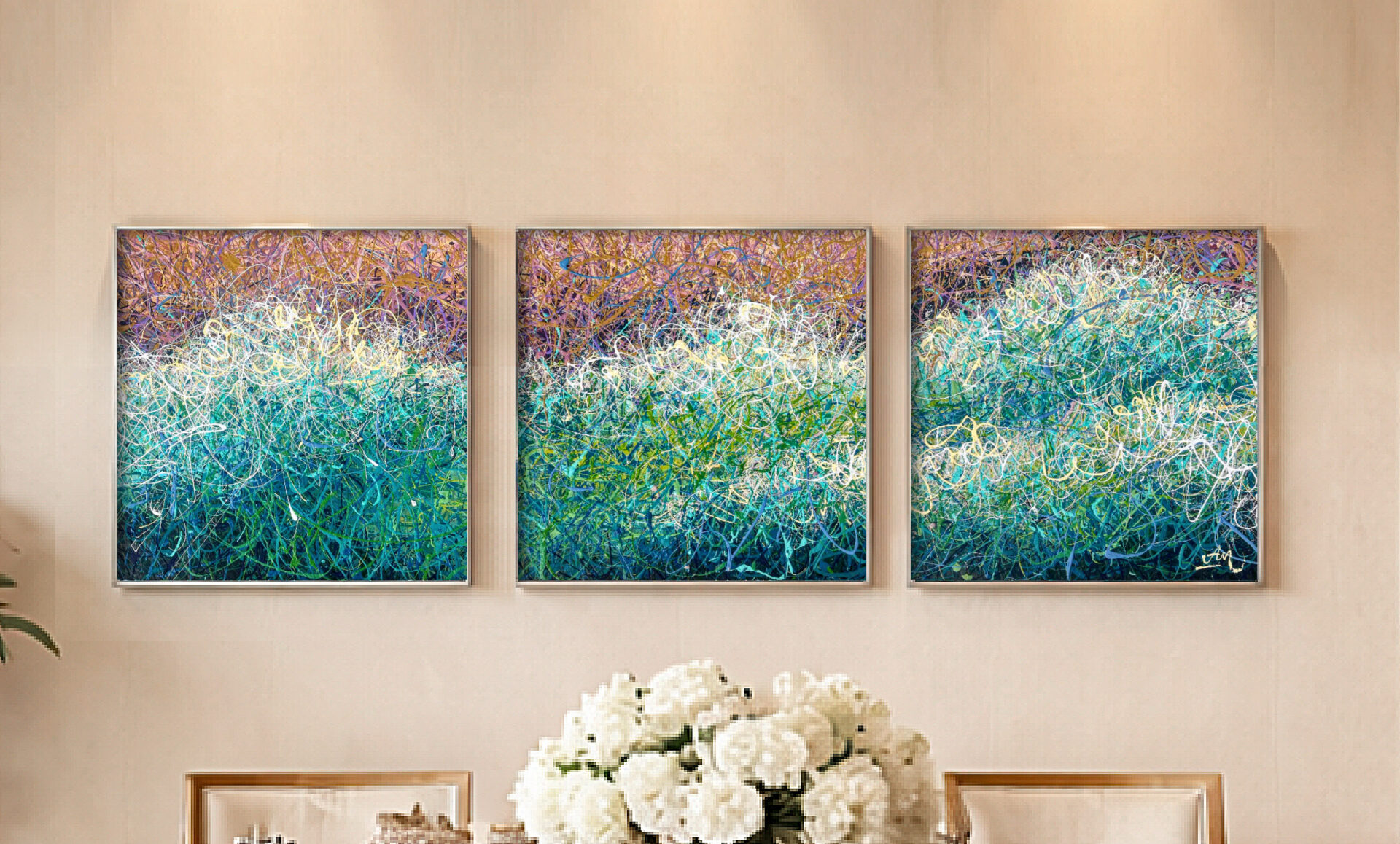 Azure Symphony by Nadin Antoniuk | View 19 | Buy Original Artwork Online
