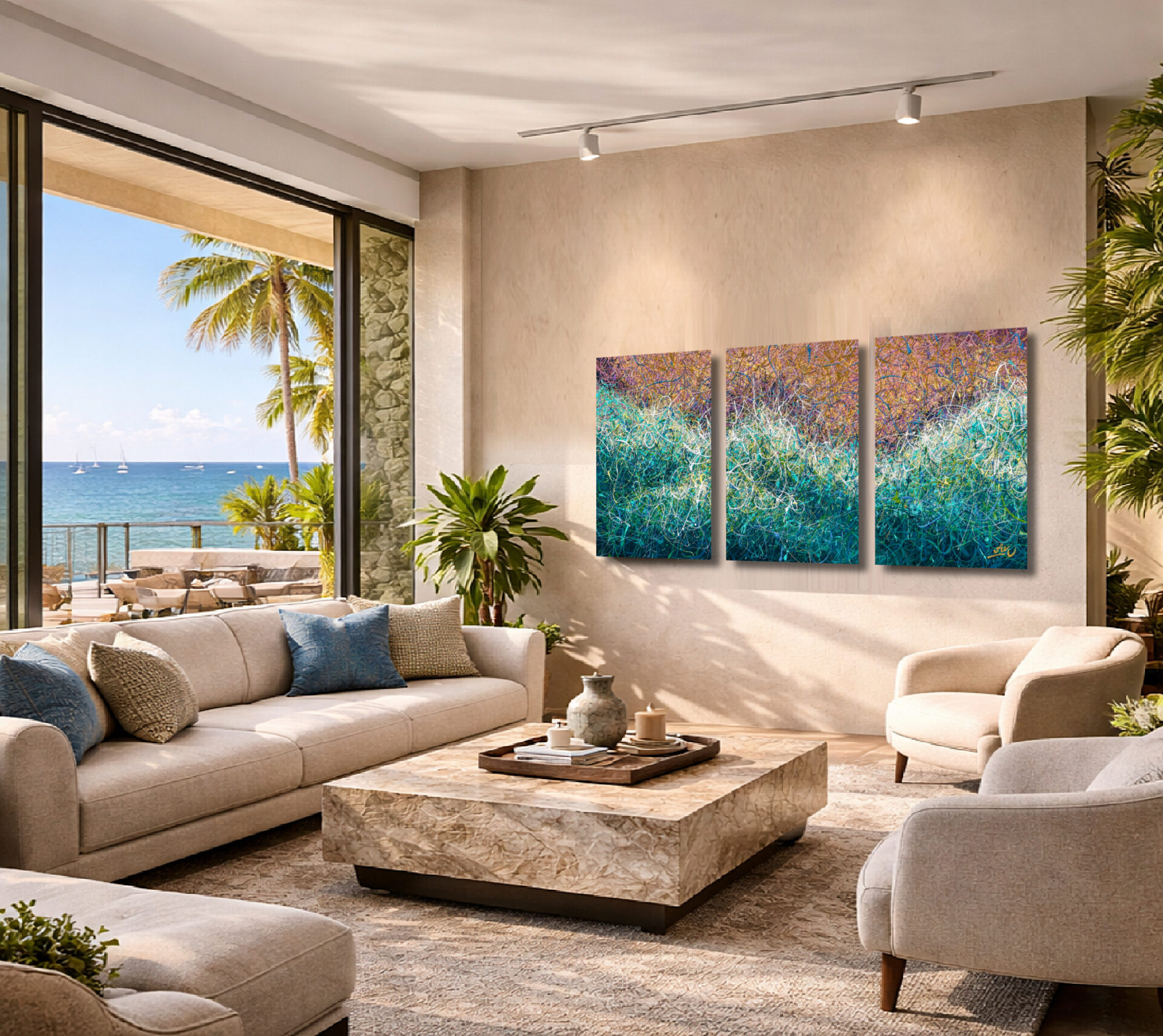 The Ocean’s Embrace by Nadin Antoniuk | Buy Original Artwork Online