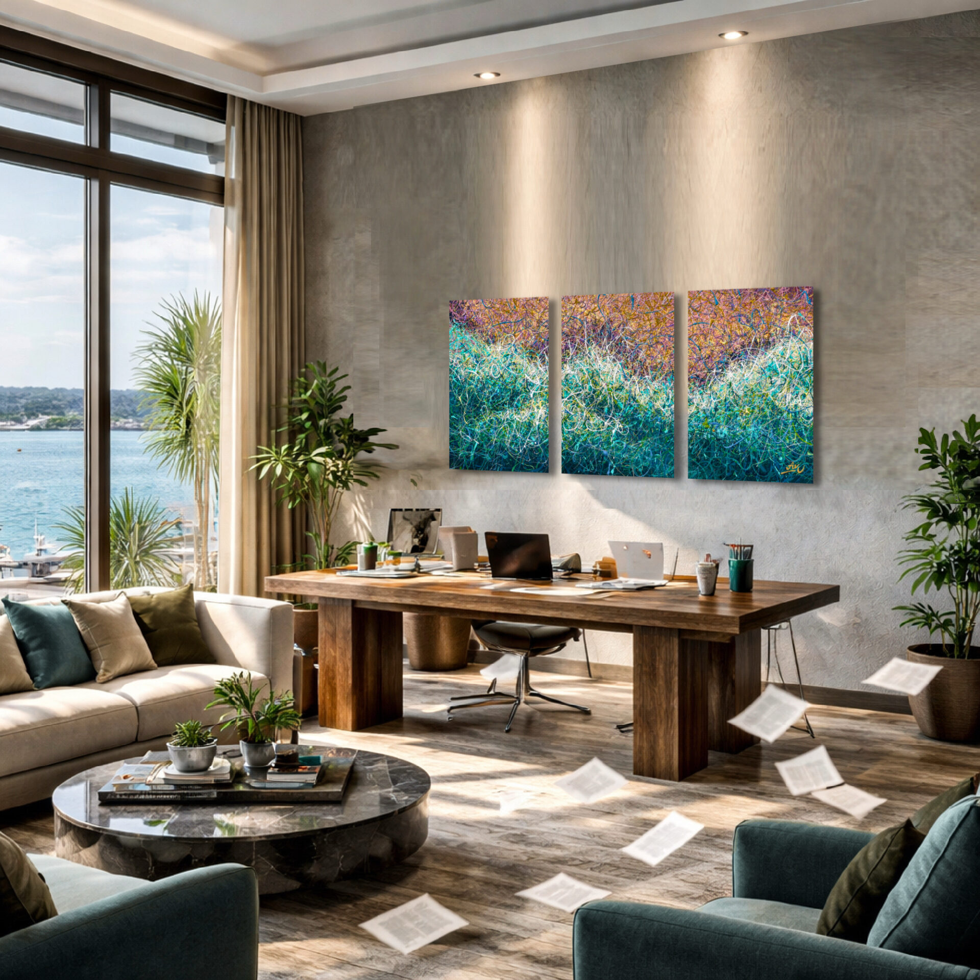 The Ocean’s Embrace by Nadin Antoniuk | Buy Original Artwork Online