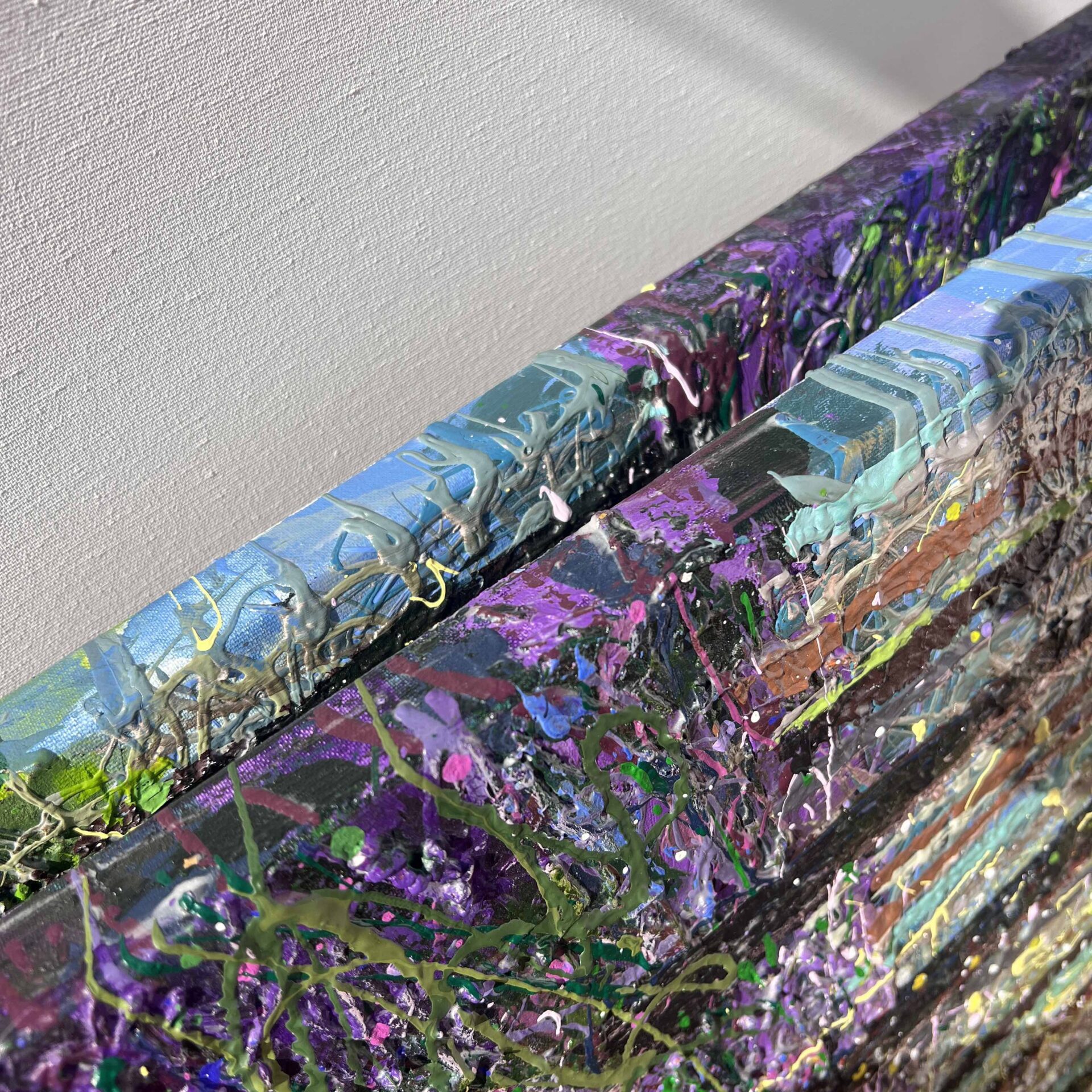 Lavender Dreams of Tuscany – triptych by Nadin Antoniuk | View 18 | Buy Original Artwork Online