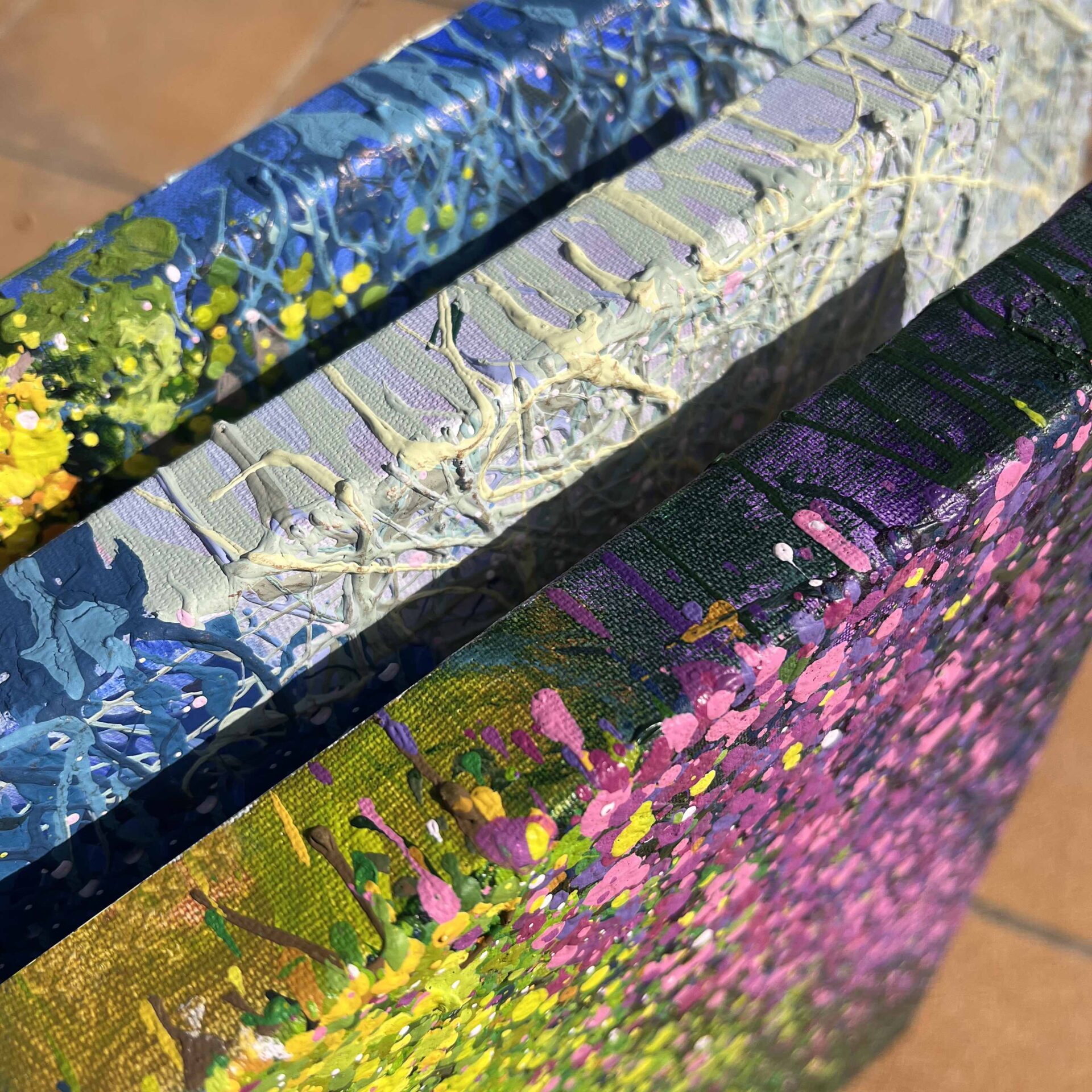 Lavender Dreams of Tuscany – triptych by Nadin Antoniuk | View 20 | Buy Original Artwork Online