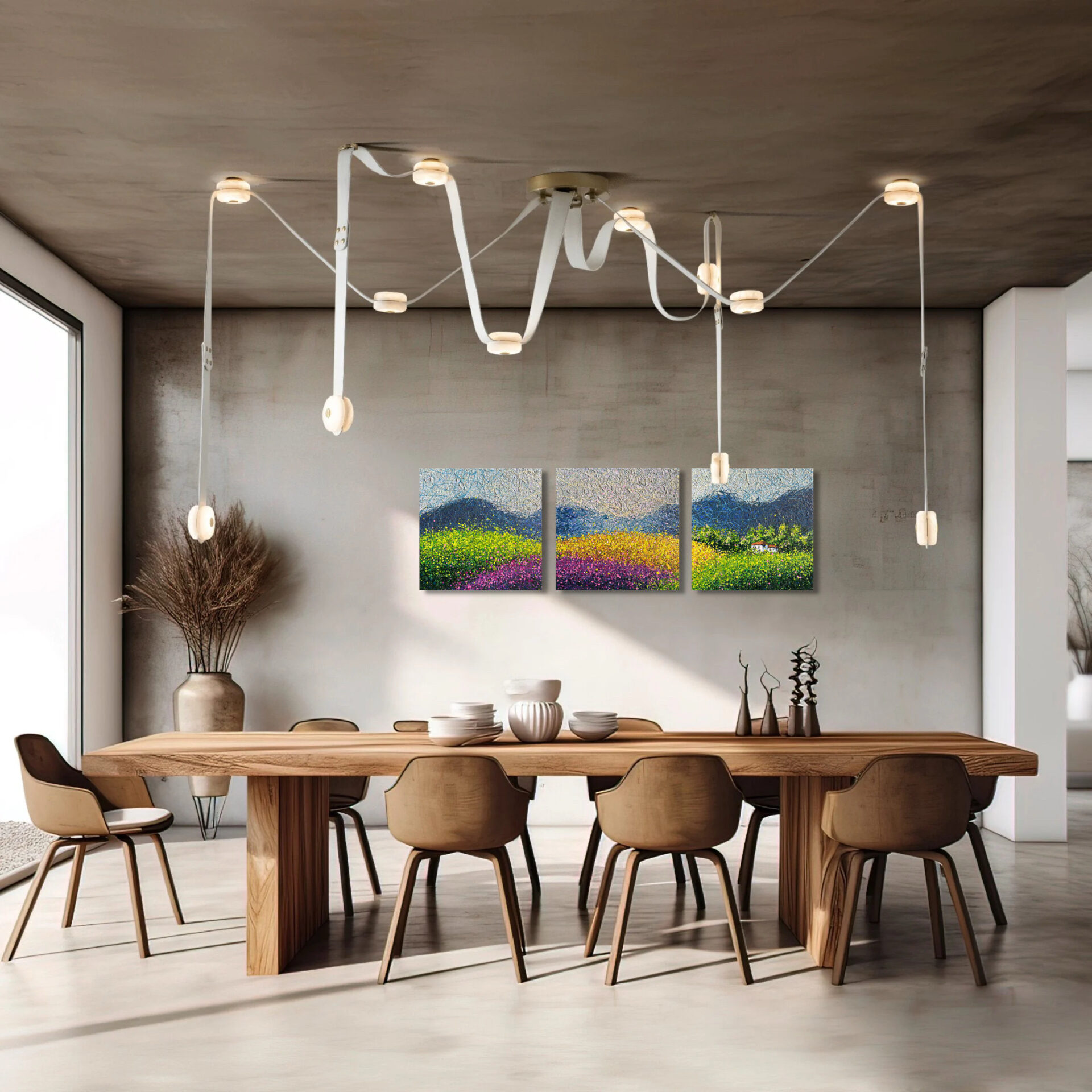 Lavender Dreams of Tuscany – triptych by Nadin Antoniuk | View 14 | Buy Original Artwork Online