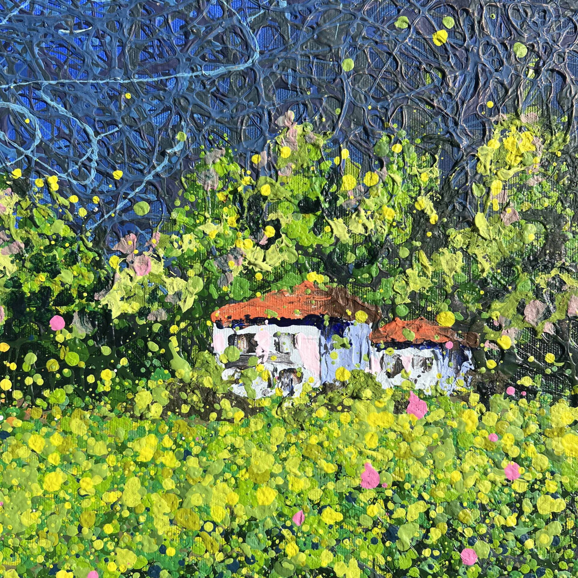 Lavender Dreams of Tuscany – triptych by Nadin Antoniuk | View 9 | Buy Original Artwork Online